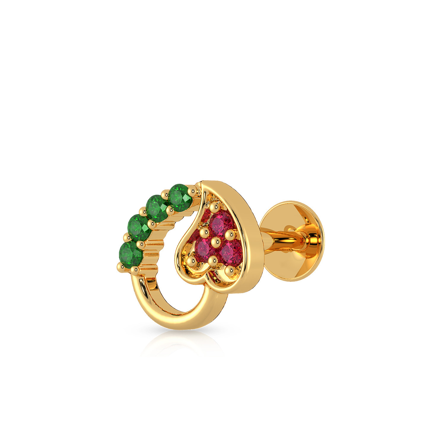 Malabar Gold Screw Nosepin NPFJDZ0099