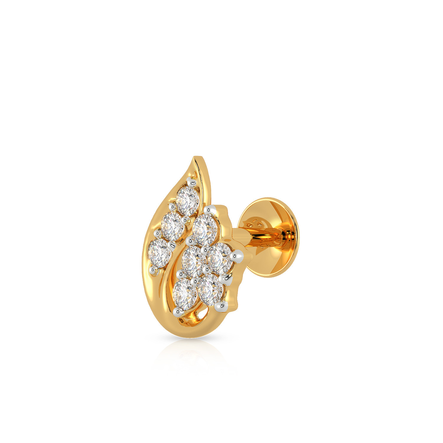 Malabar Gold Screw Nosepin NPFJDZ0112