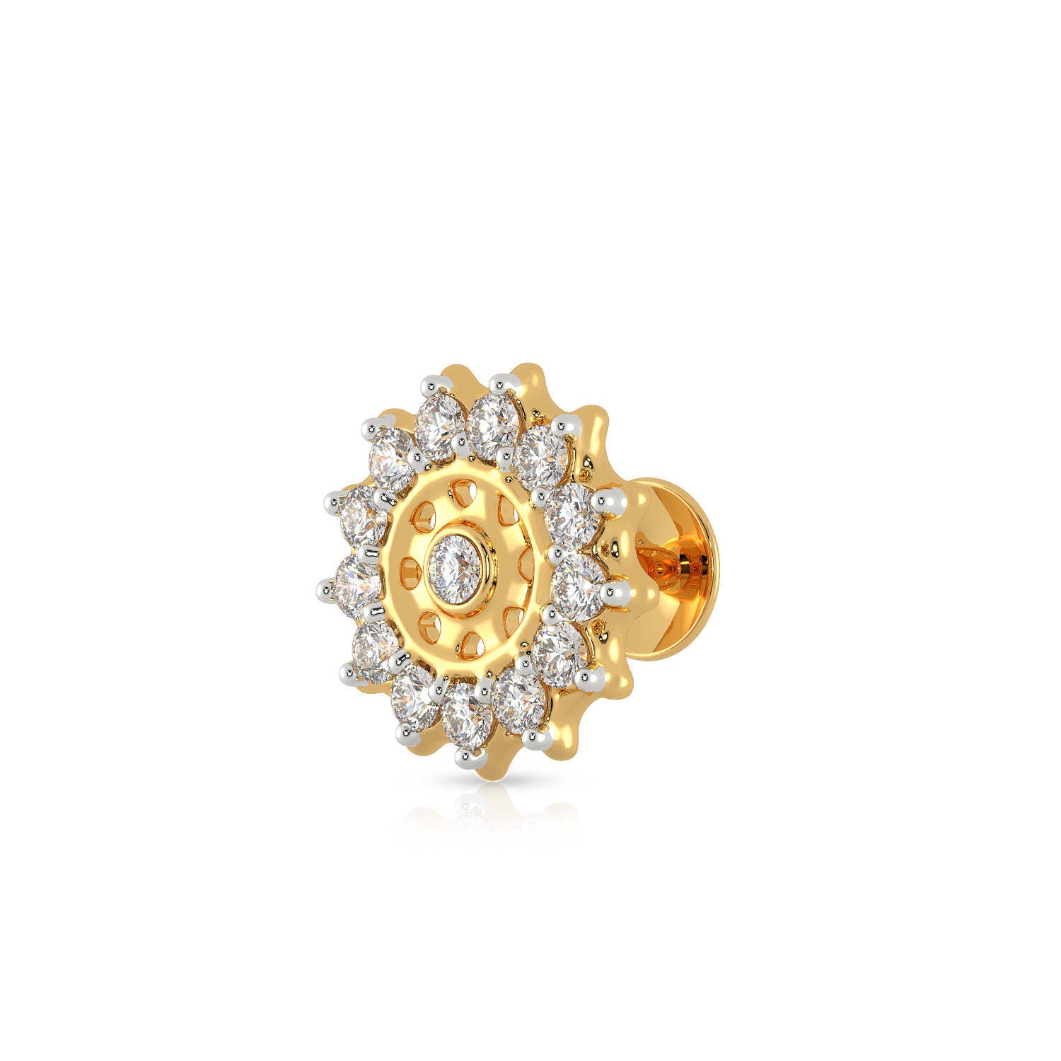 Malabar Gold Screw Nosepin NPFJDZ0120