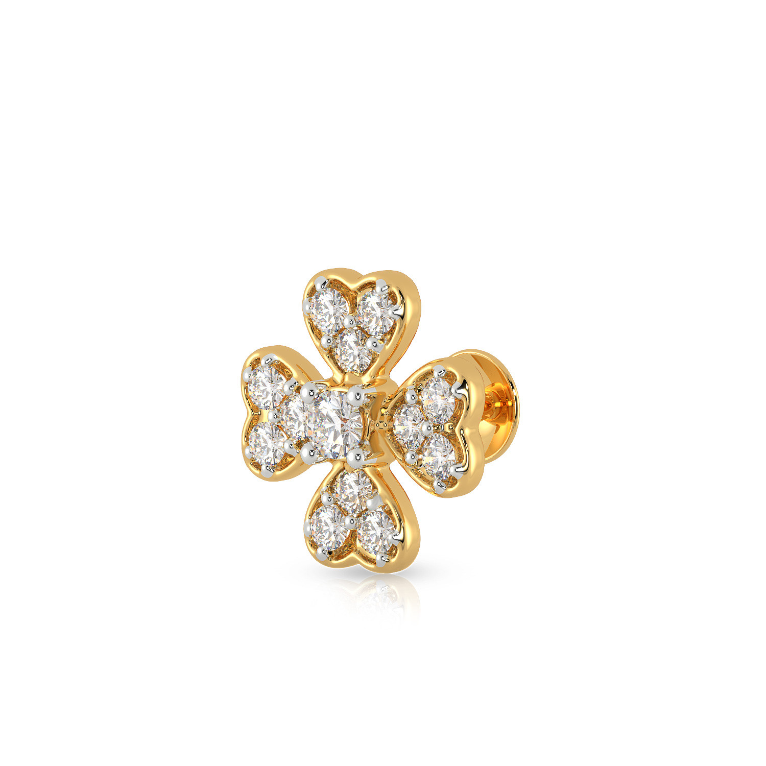 Malabar Gold Screw Nosepin NPFJDZ0123