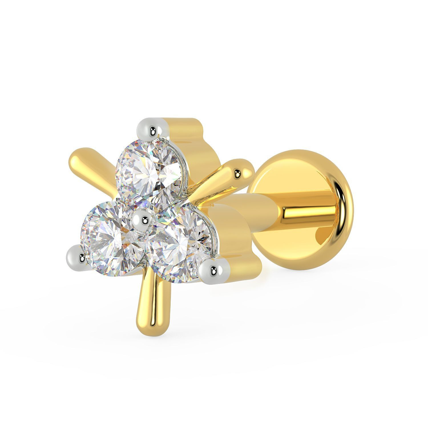 Mine Diamond Gold Nosepin NPGEN10318