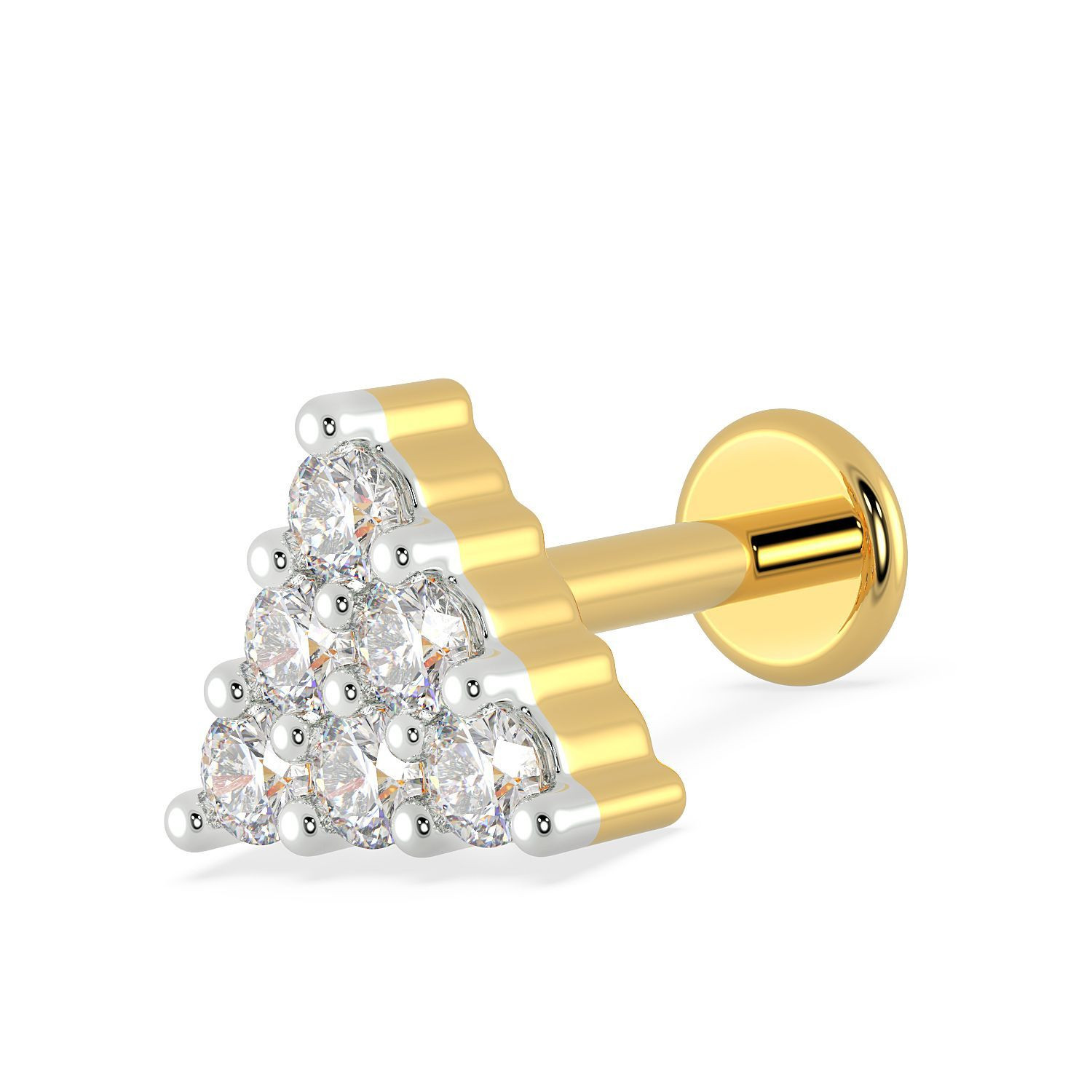Mine Diamond Gold Nosepin NPGEN10323