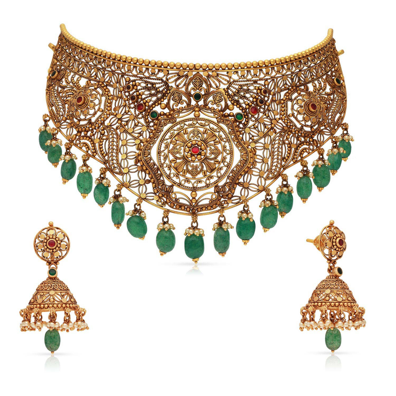 Malabar Gold Necklace Set NSNKANC45209