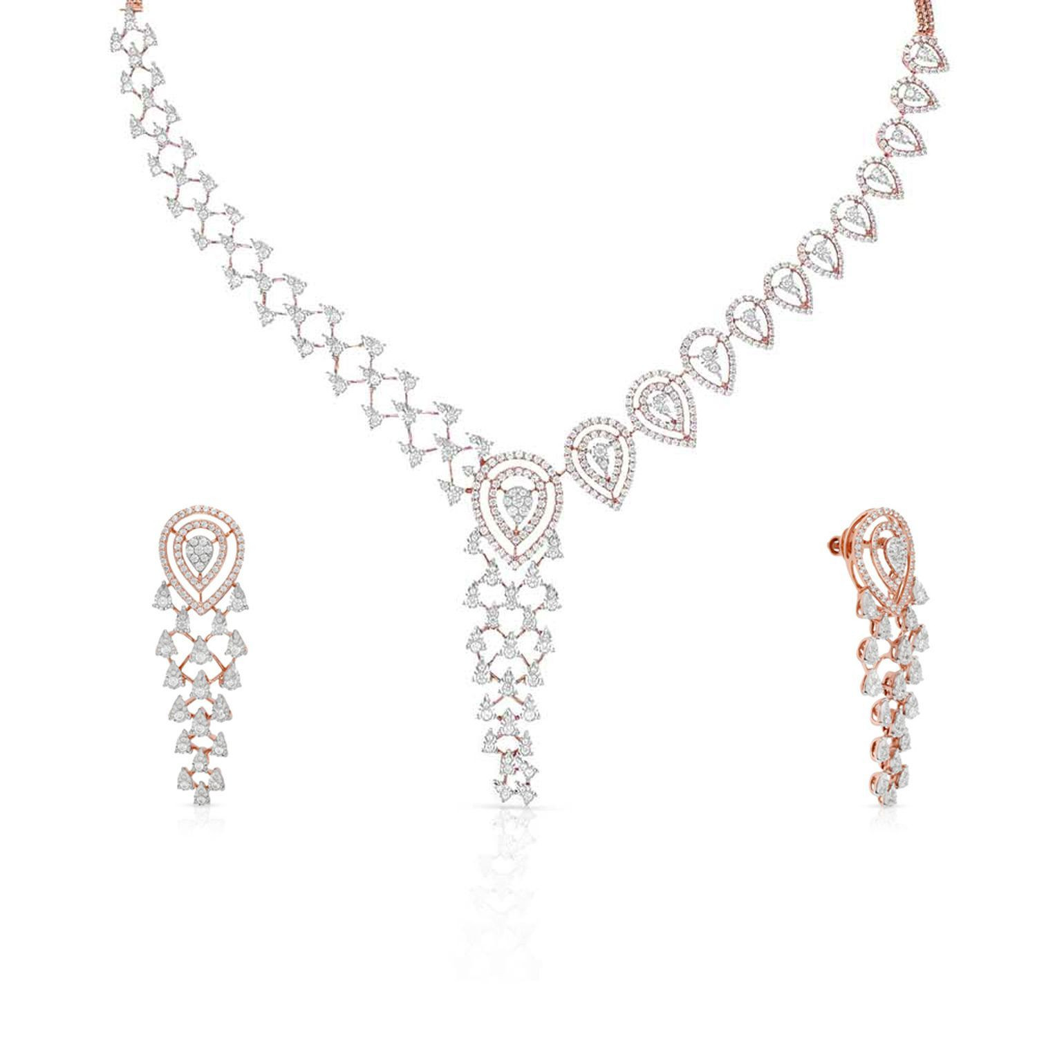 Mine Diamond Necklace Set NSNKCTT10013