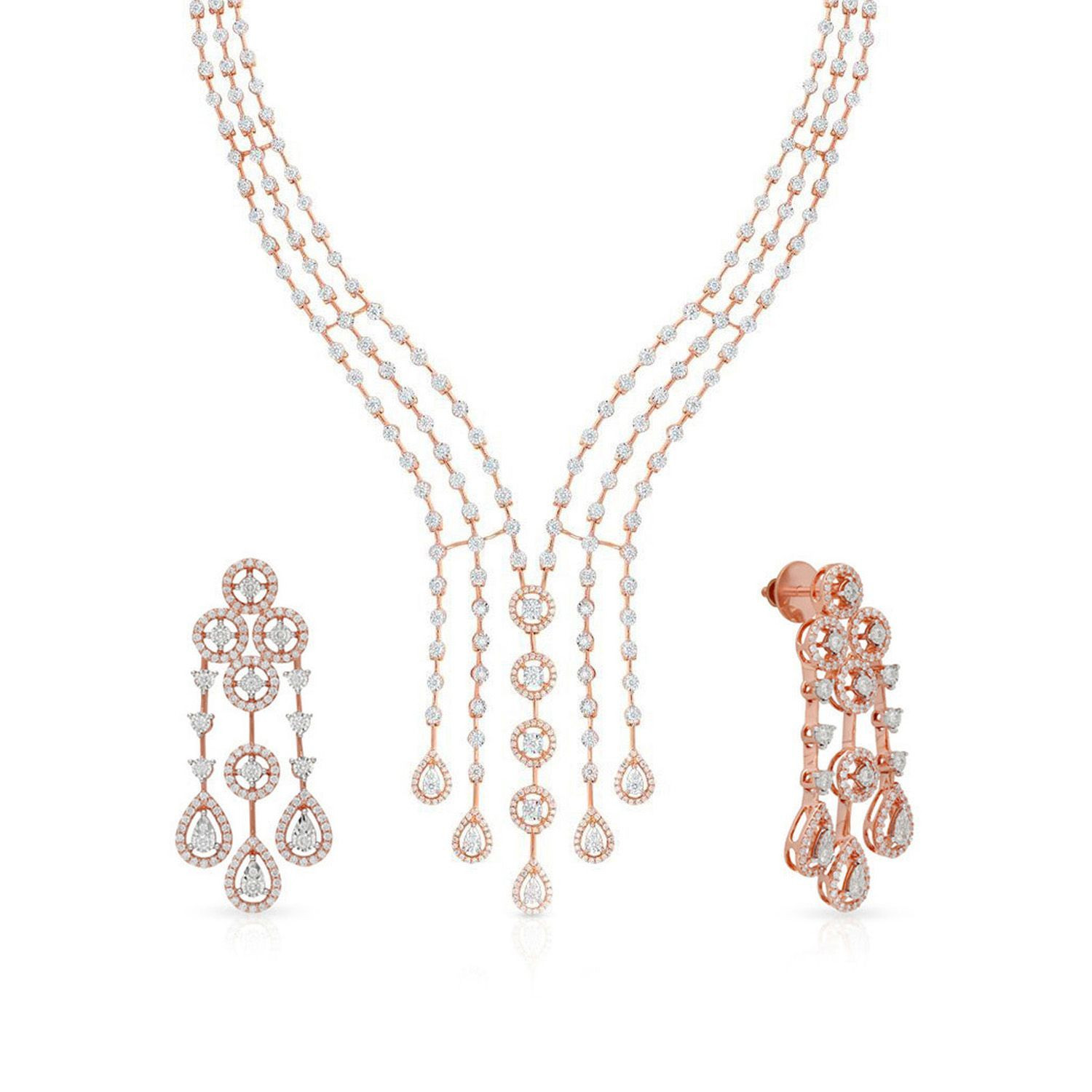 Mine Diamond Necklace Set NSNKDIA10167