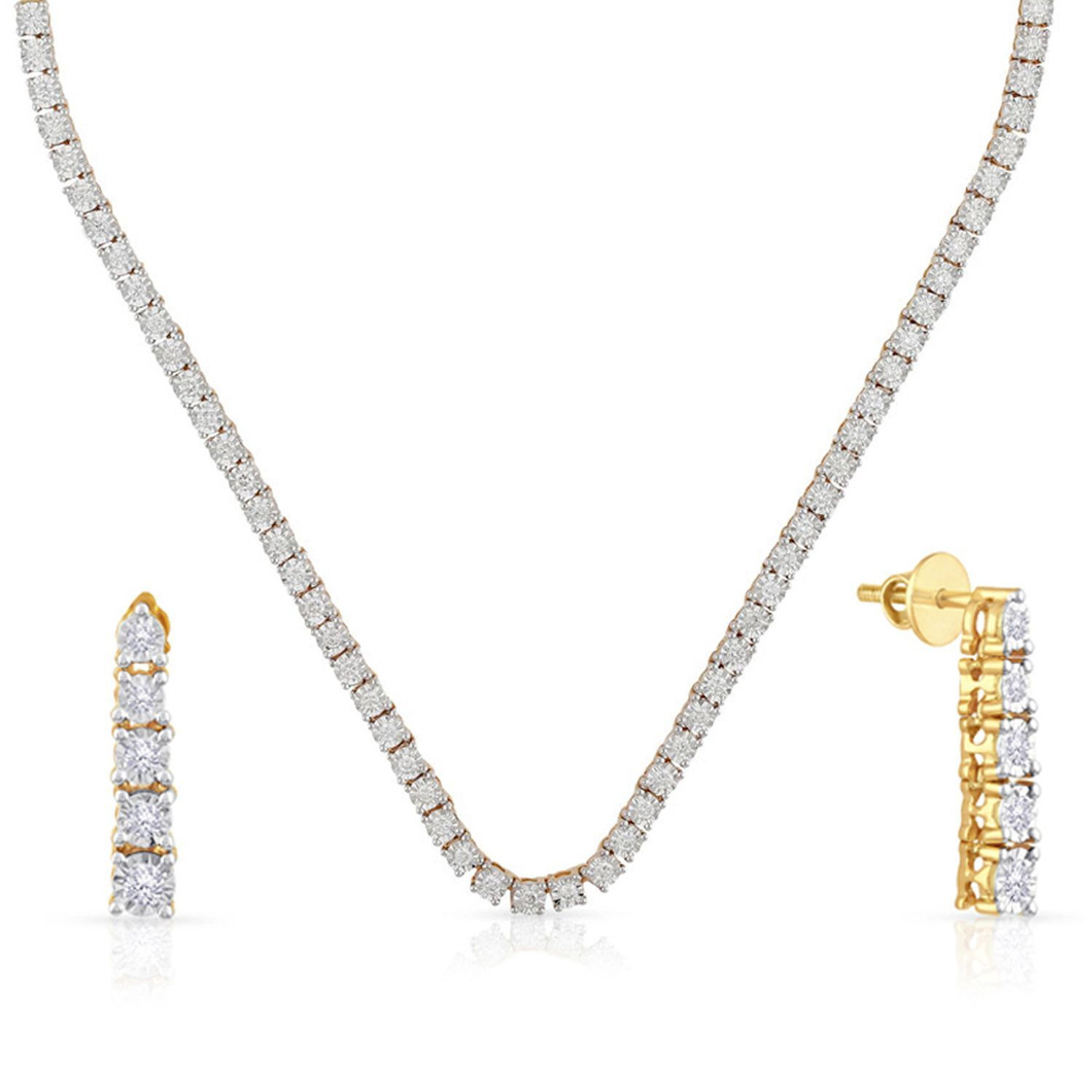 Mine Diamond Necklace Set NSNKDIA10196