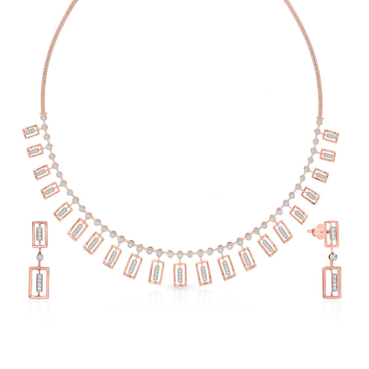 Mine Diamond Necklace Set NSNKGEN13505