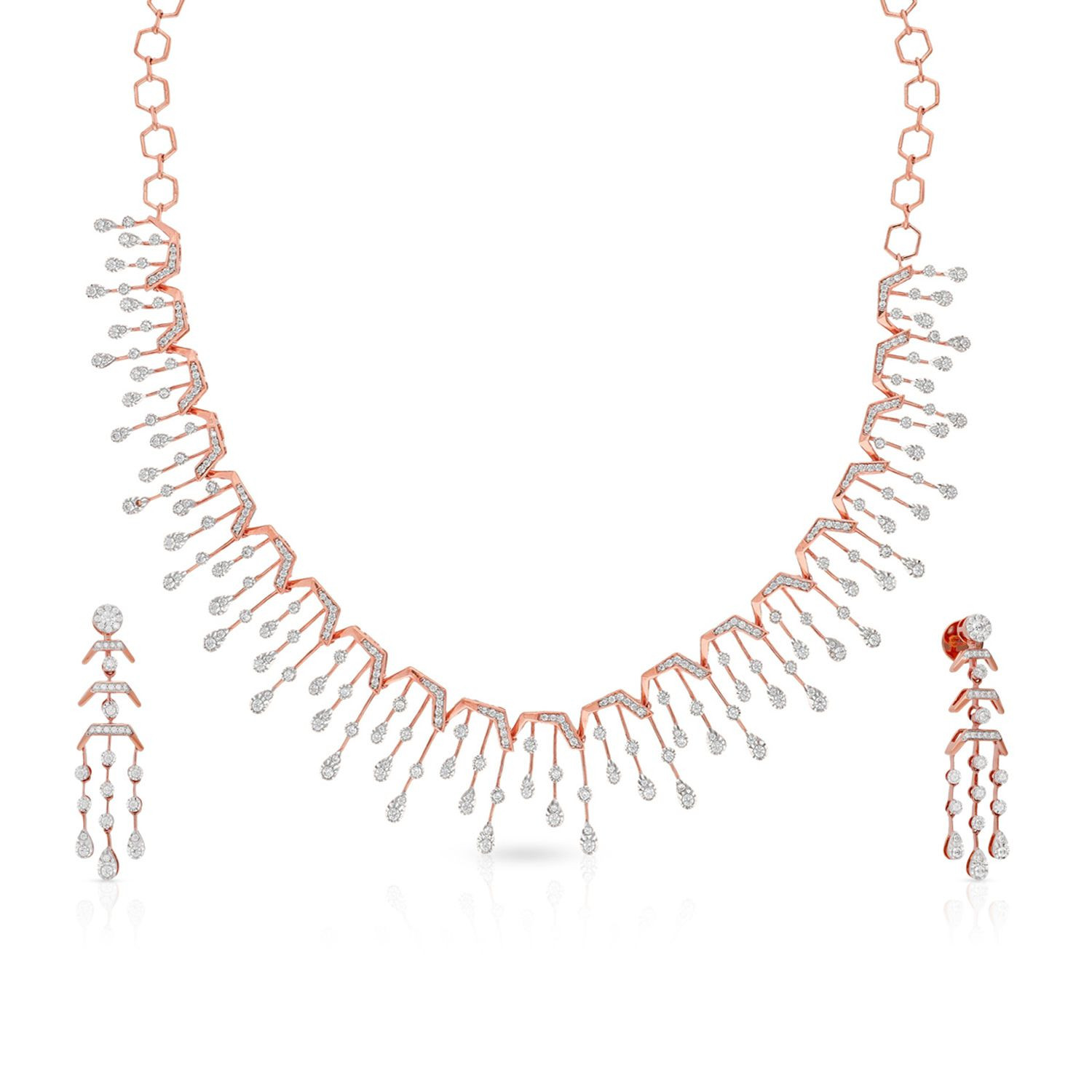 Mine Diamond Necklace Set NSNKGEN13519