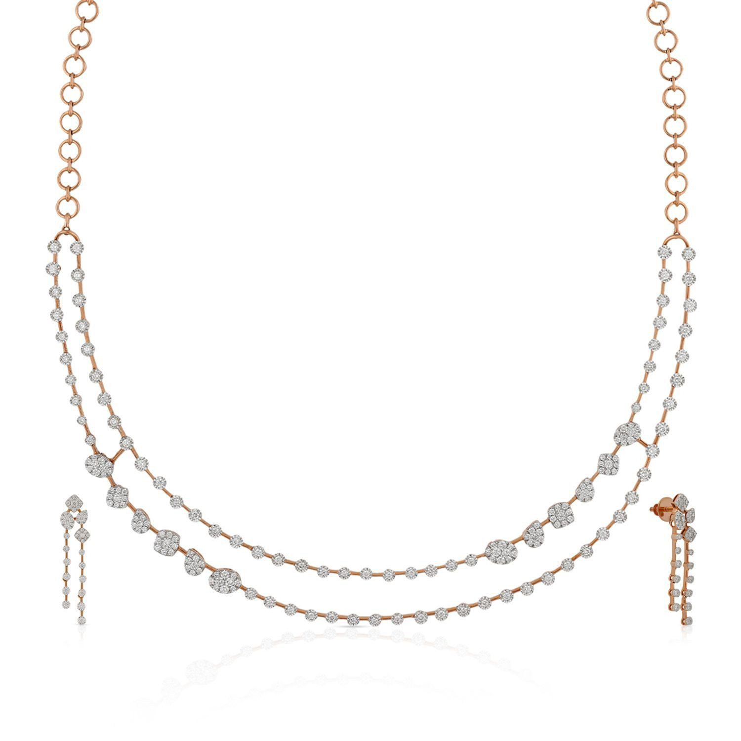 Mine Diamond Necklace Set NSNKHRM10902