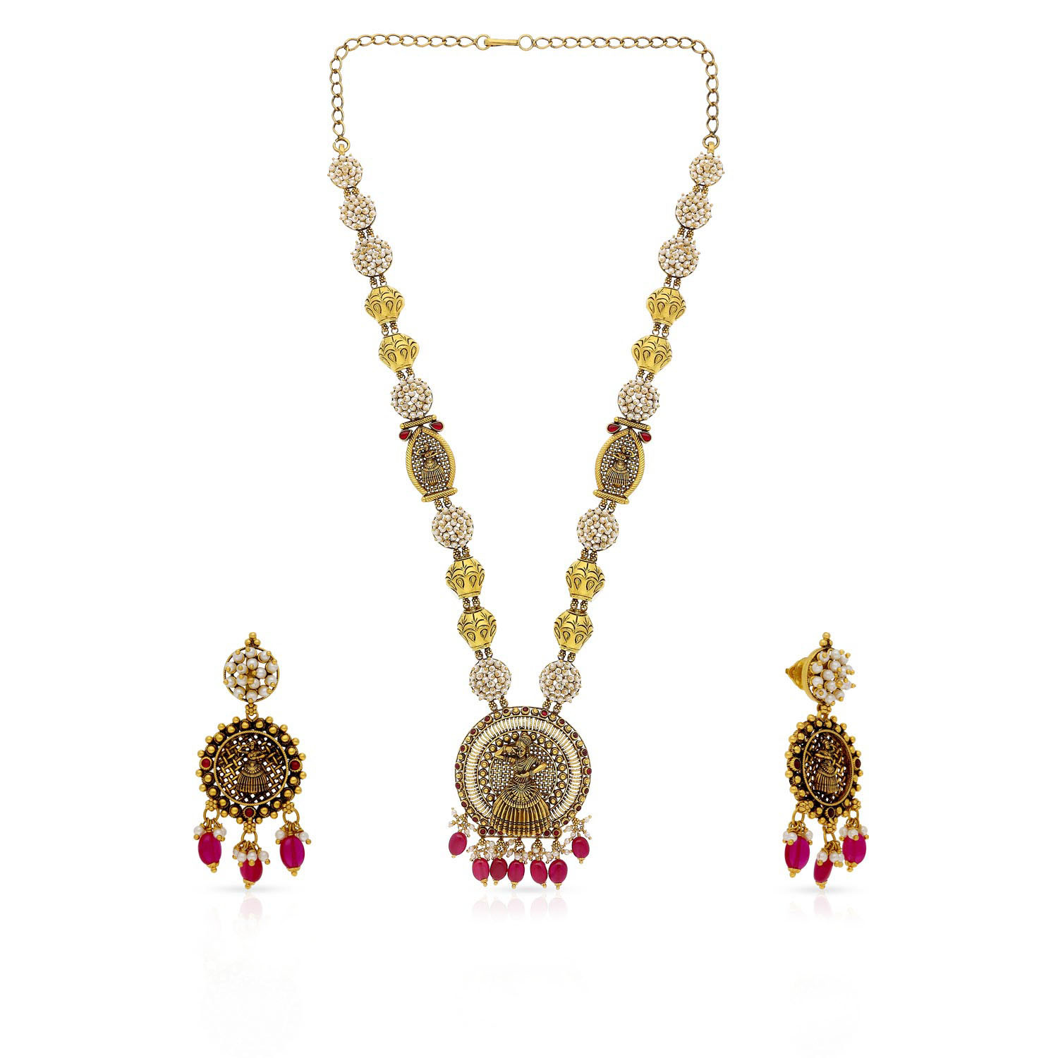 Divine Gold Necklace Set NSNKNTA10107