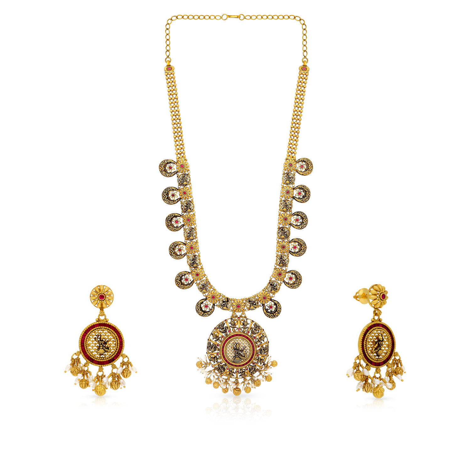 Divine Gold Necklace Set NSNKNTA10121