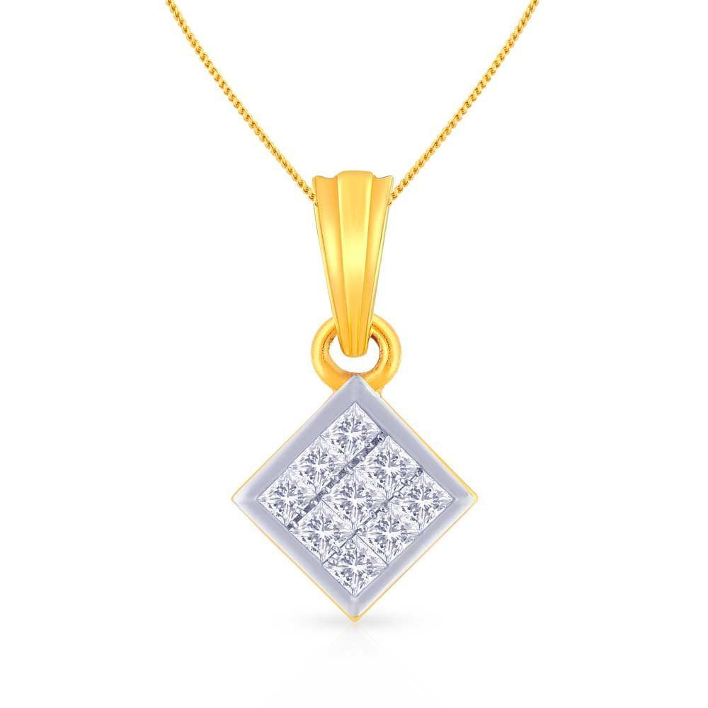 Mine Diamond Studded Casual Gold Pendant PDGEN10968