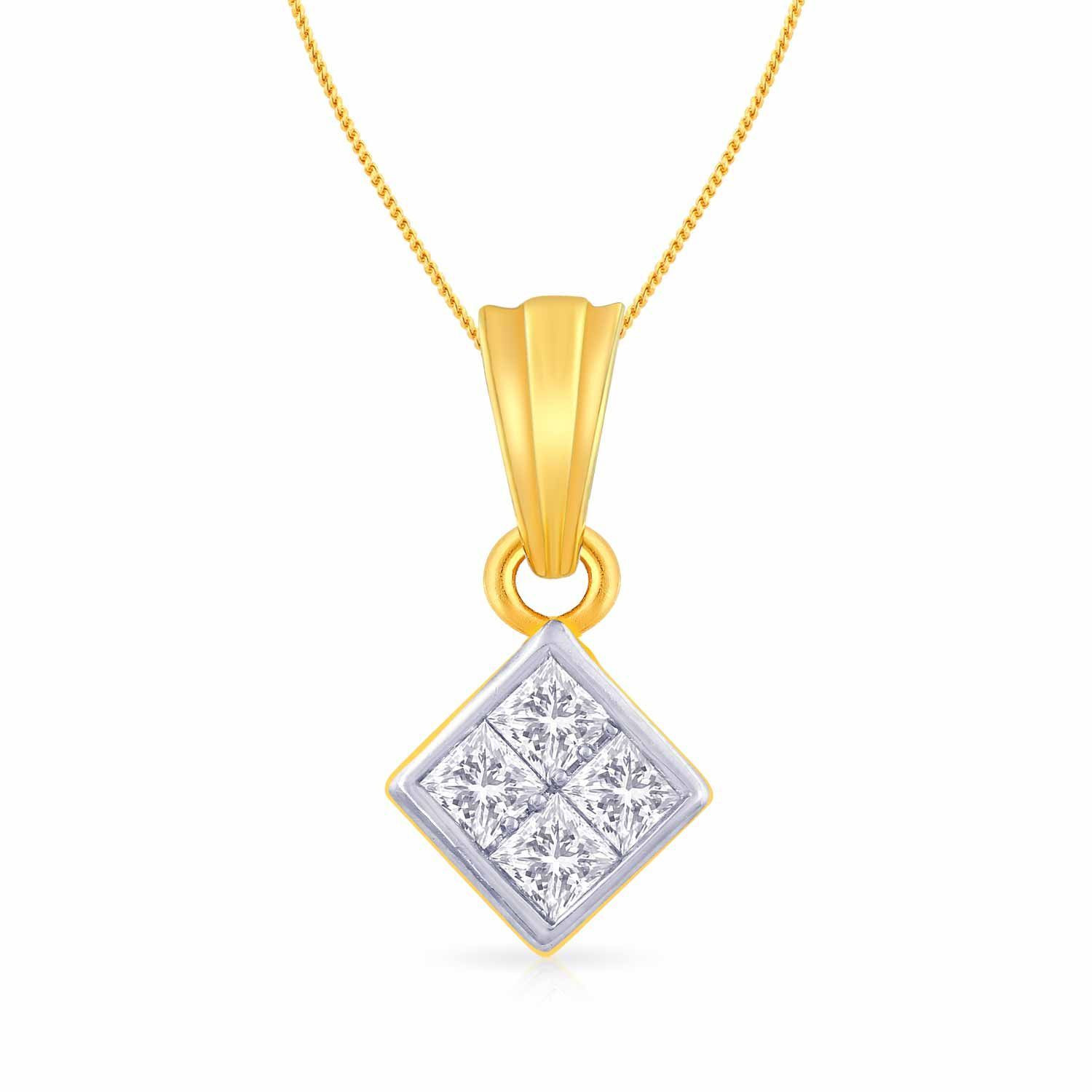 Mine Diamond Studded Casual Gold Pendant PDGEN10973