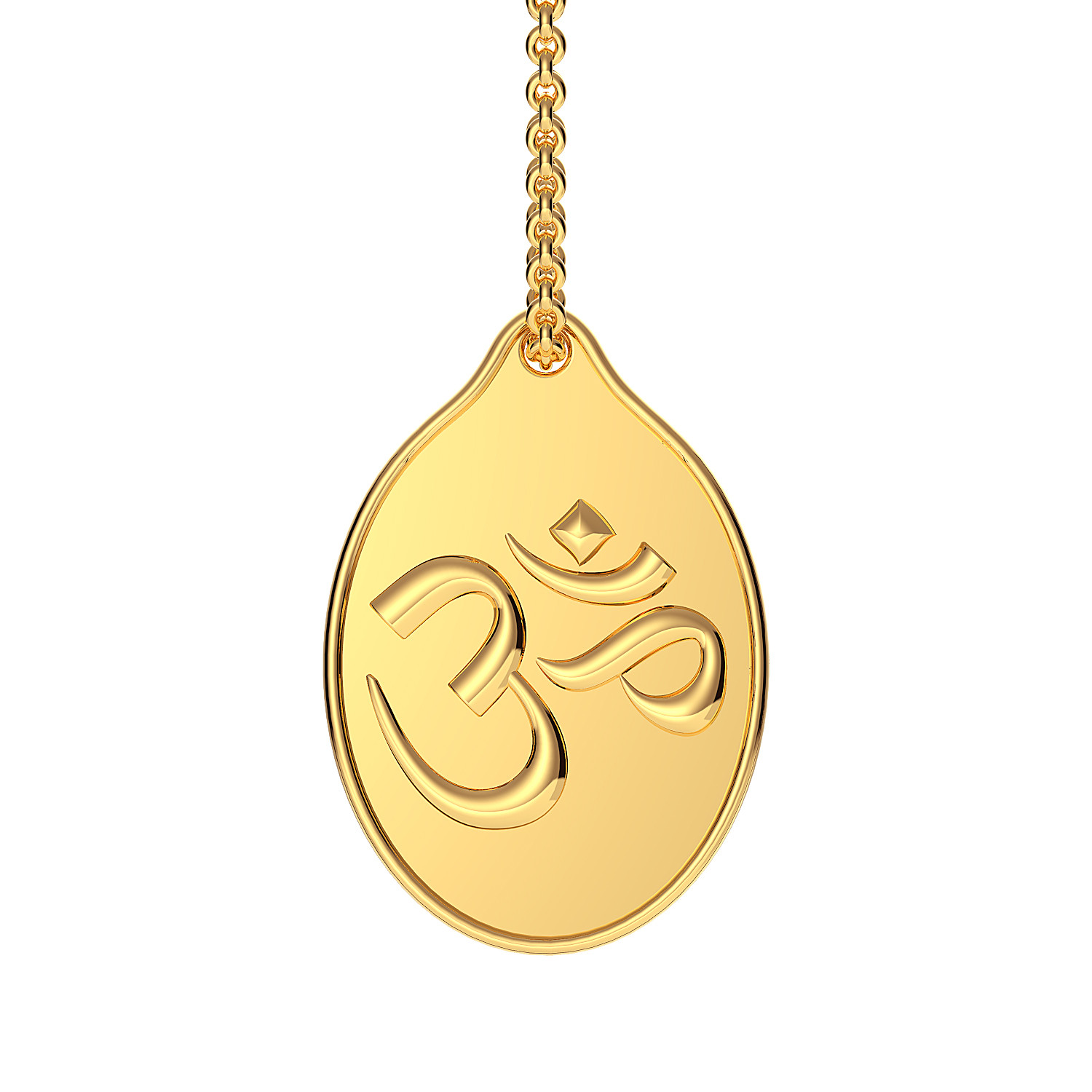 999 Purity 3.5 Grams OM Impression Gold Coin Pendant PDOM999P305G