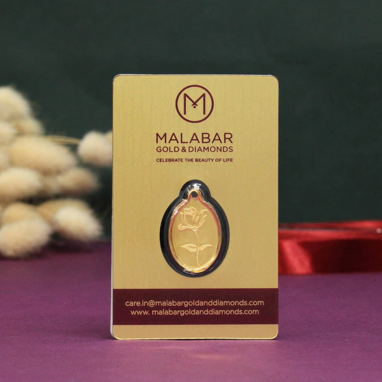 Malabar Gold 24k 999 Purity 2g Coin Pendant