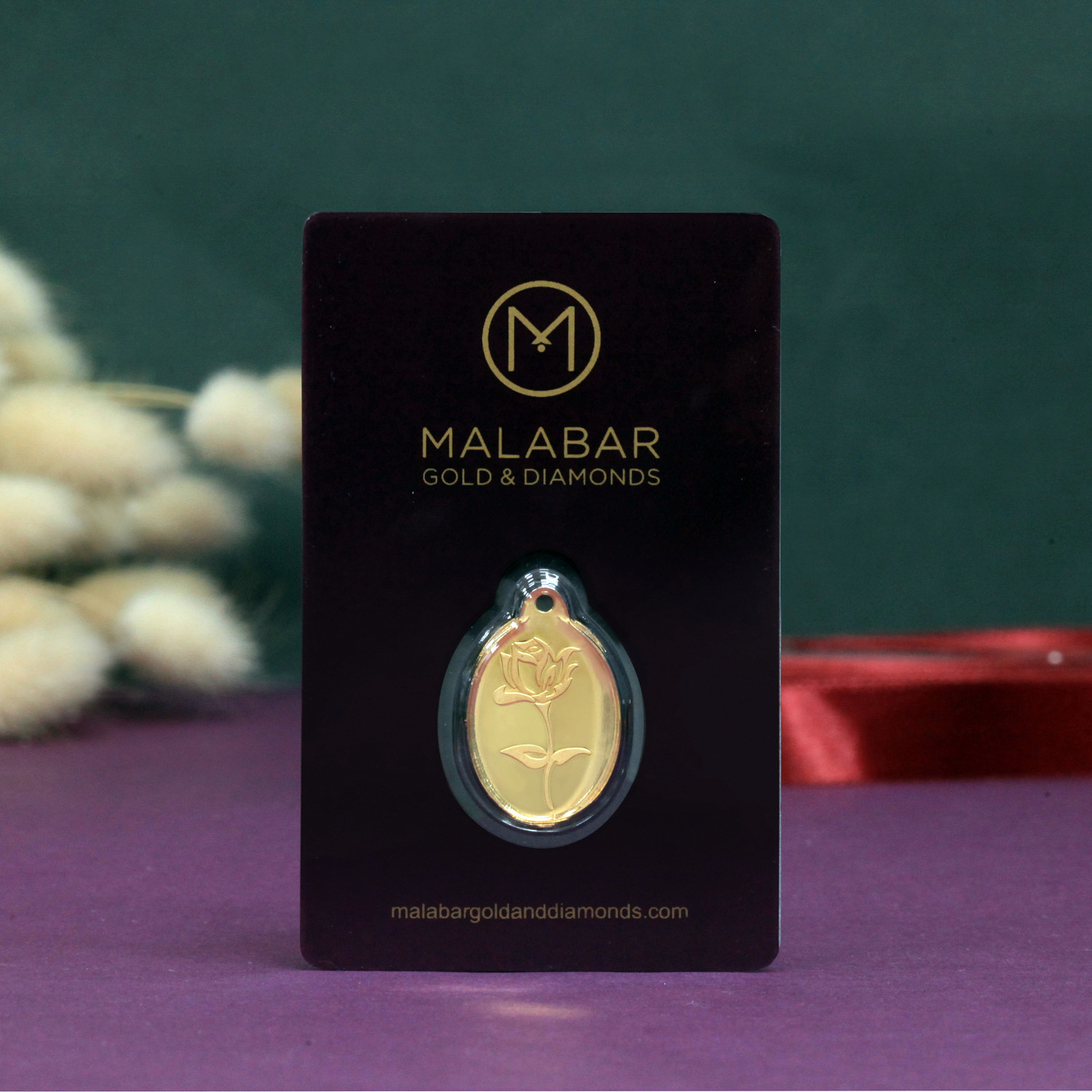 Malabar Gold 24k 999 Purity 3g Coin Pendant