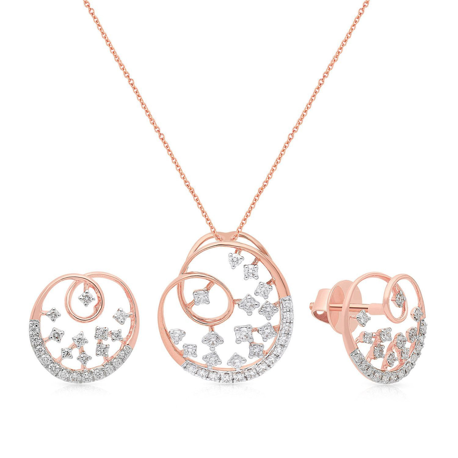 Mine Diamond Pendant Set PSPDGEN13137