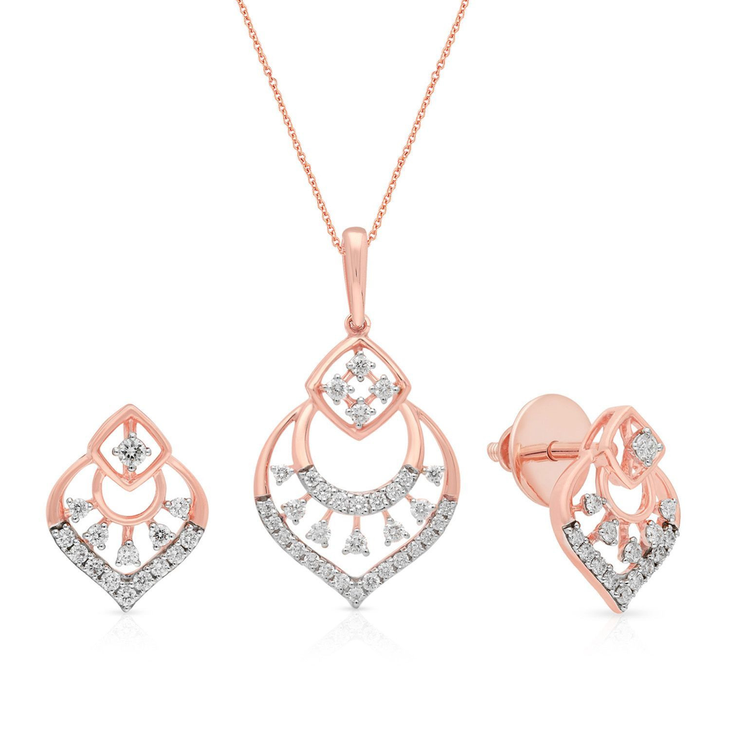 Mine Diamond Pendant Set PSPDGEN20825