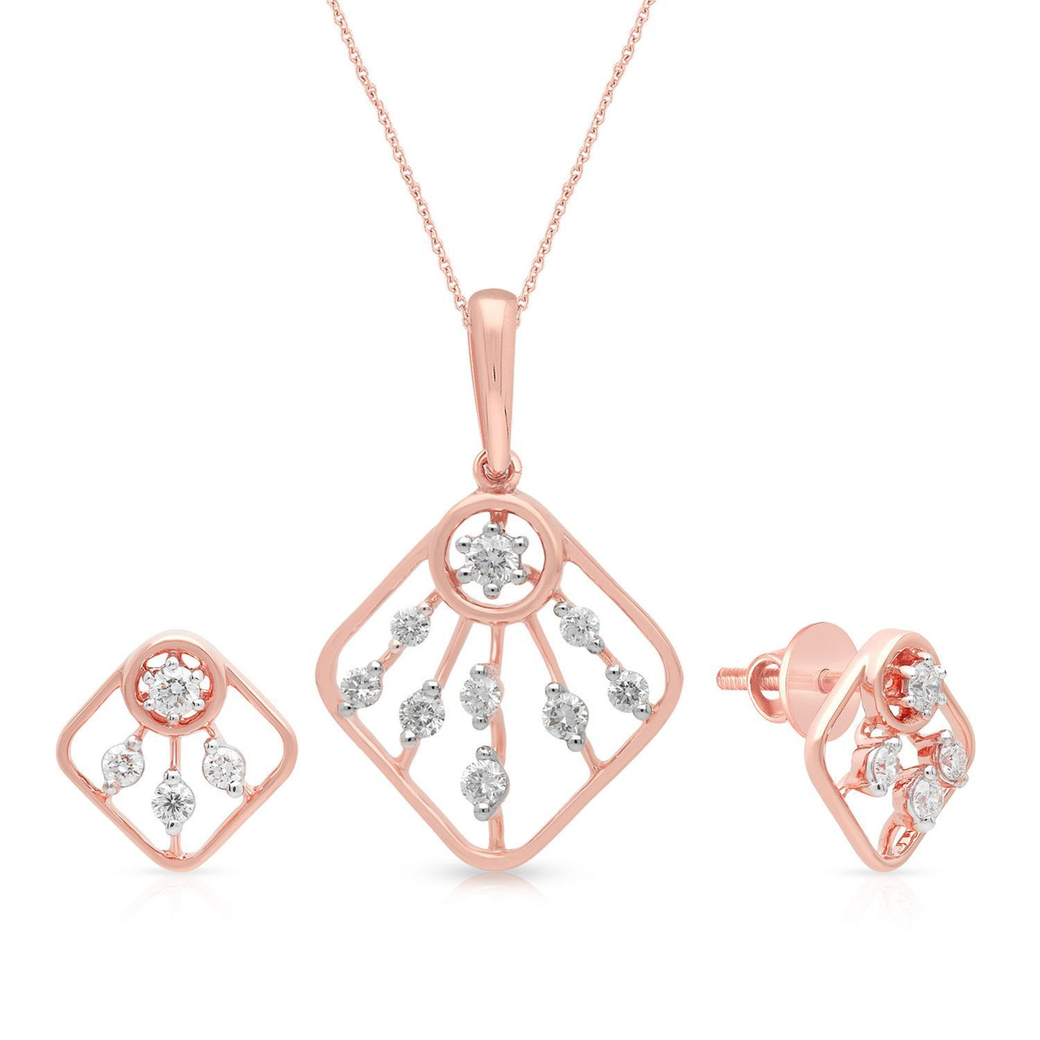 Mine Diamond Pendant Set PSPDGEN20915