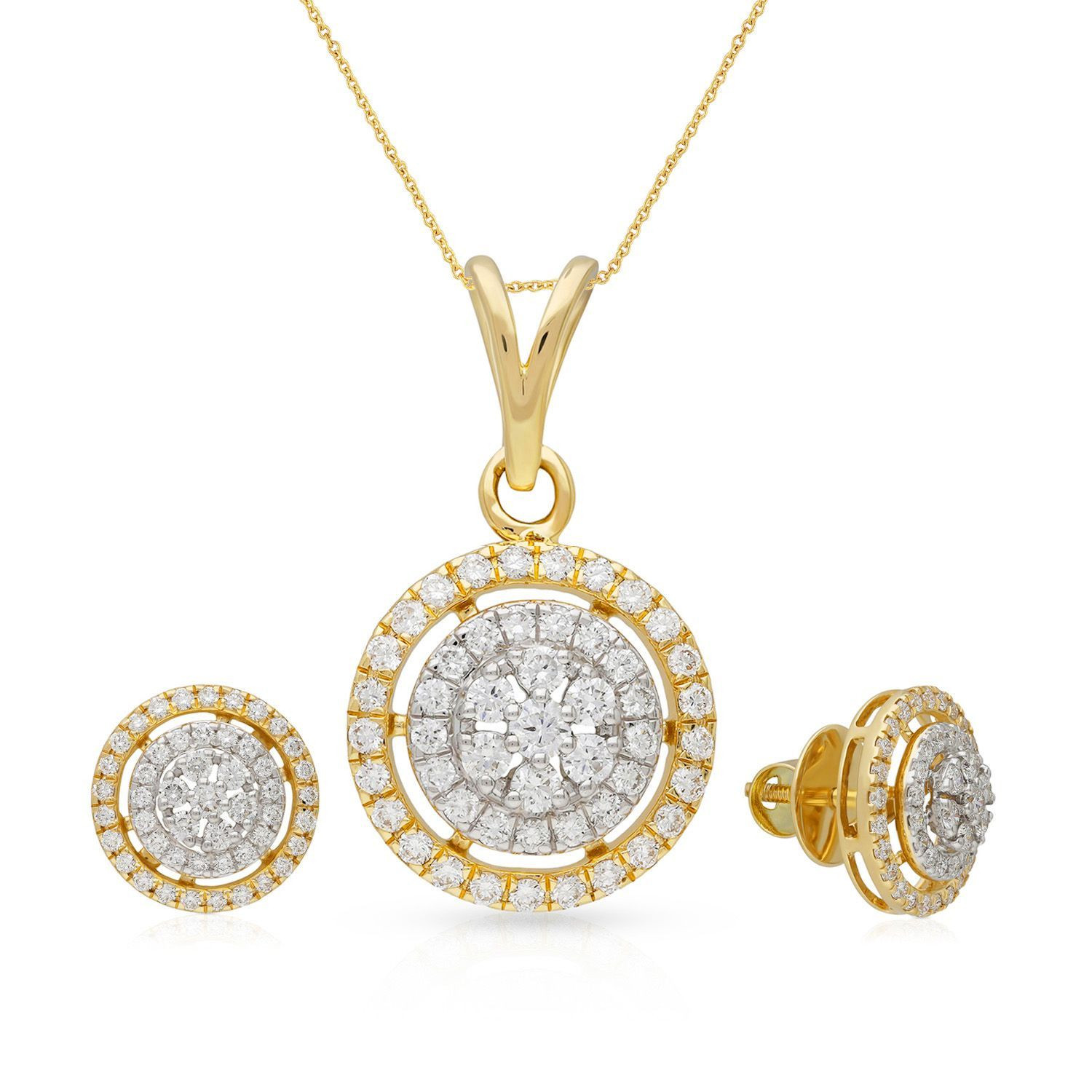 Mine Diamond Pendant Set PSPDGEN20989