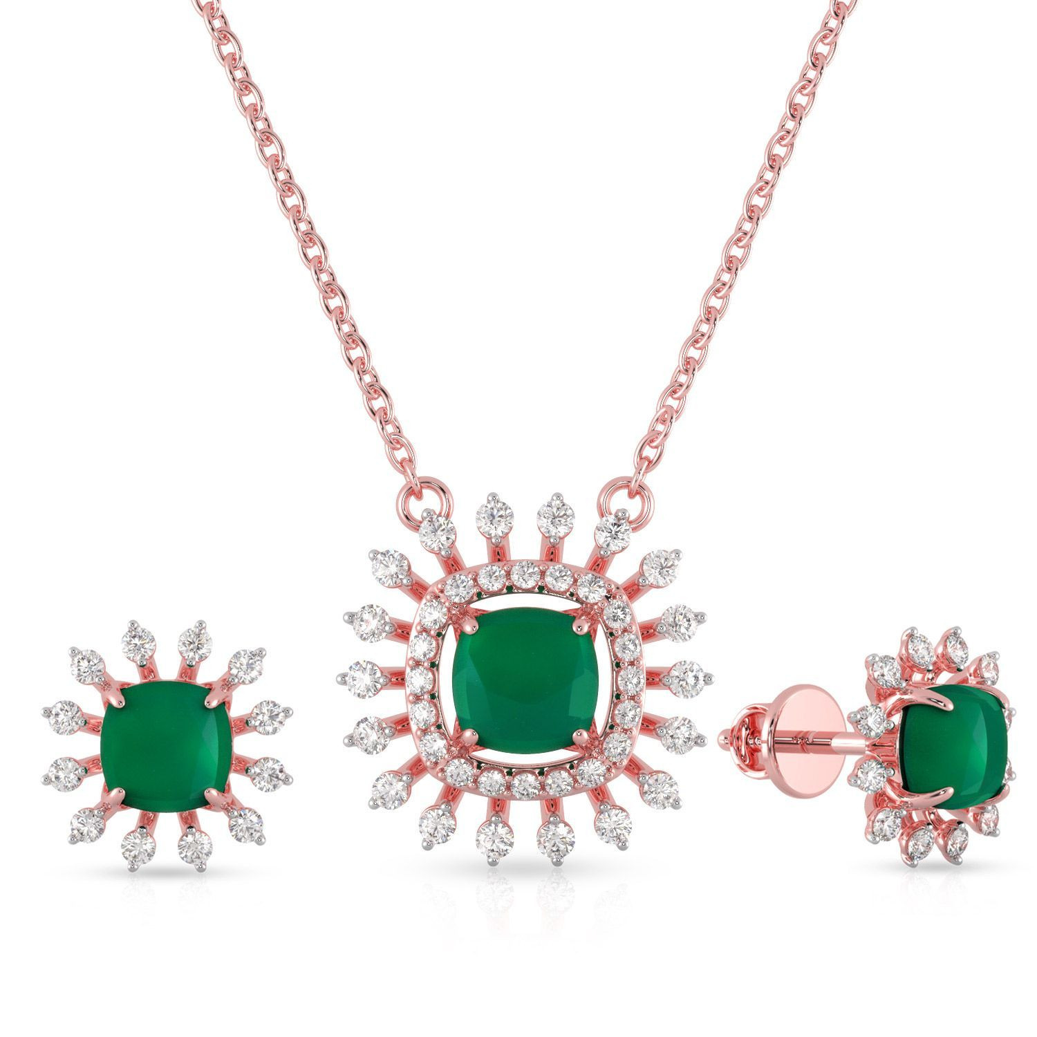Mine Diamond Pendant Set PSPDGEN22361