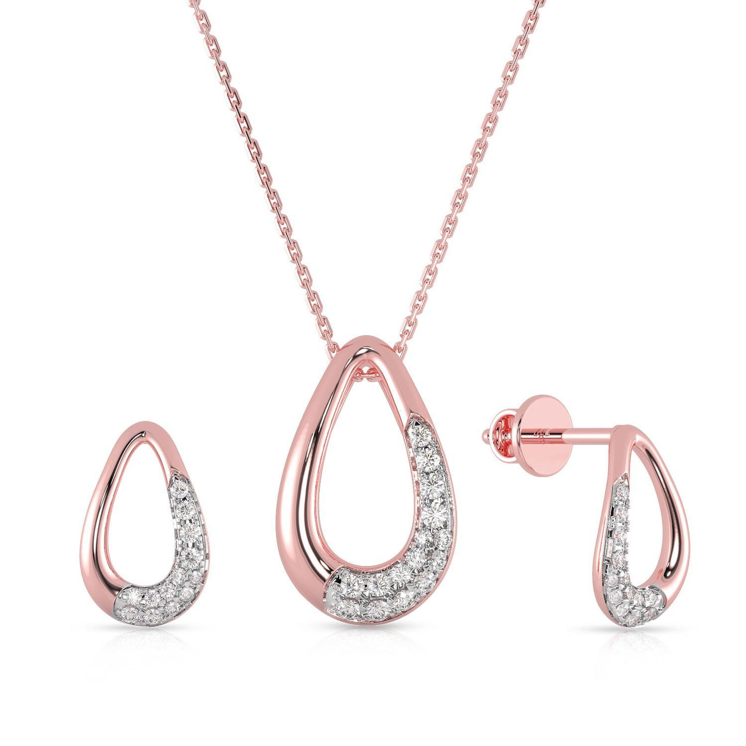 Mine Diamond Pendant Set PSPDGEN22366