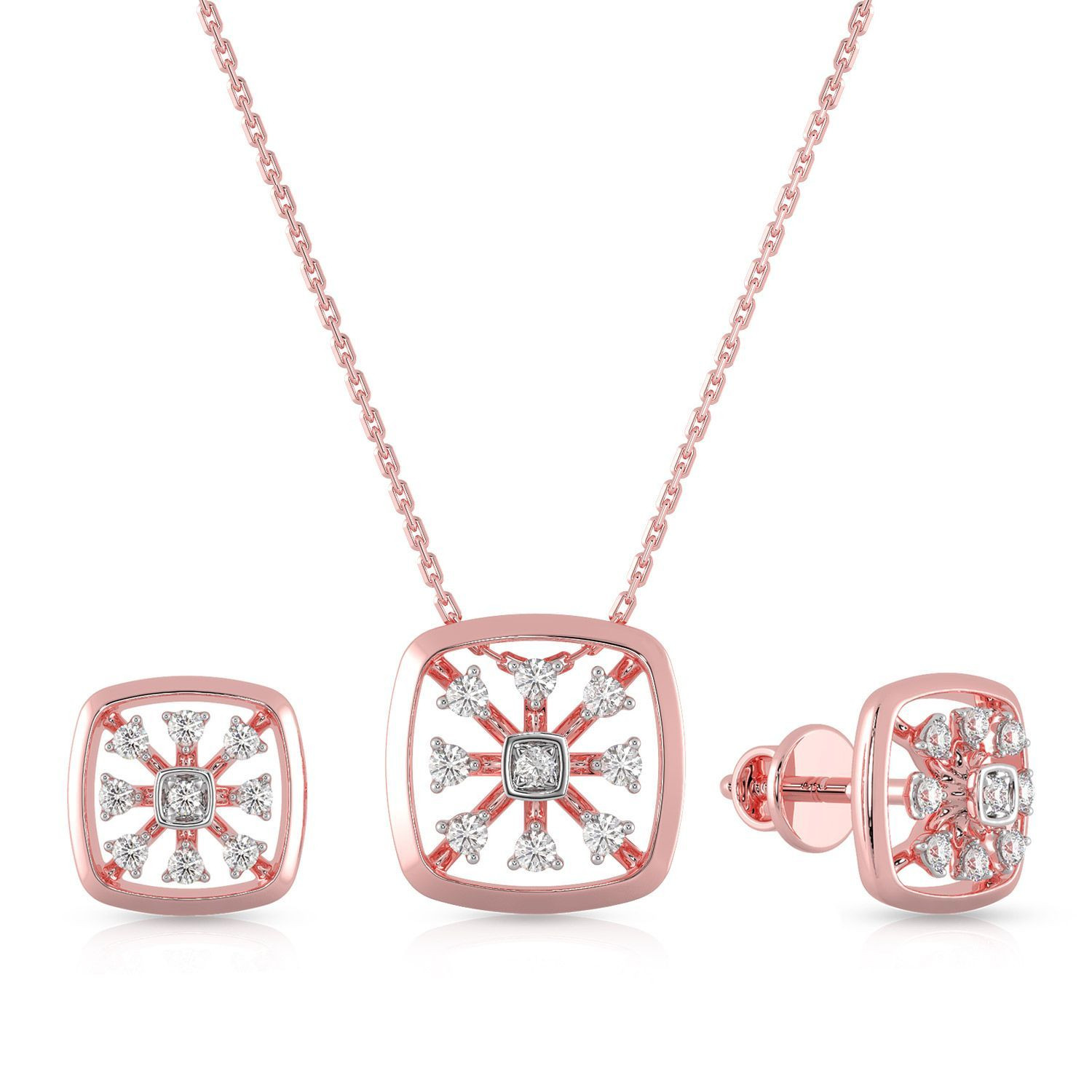 Mine Diamond Pendant Set PSPDGEN22370