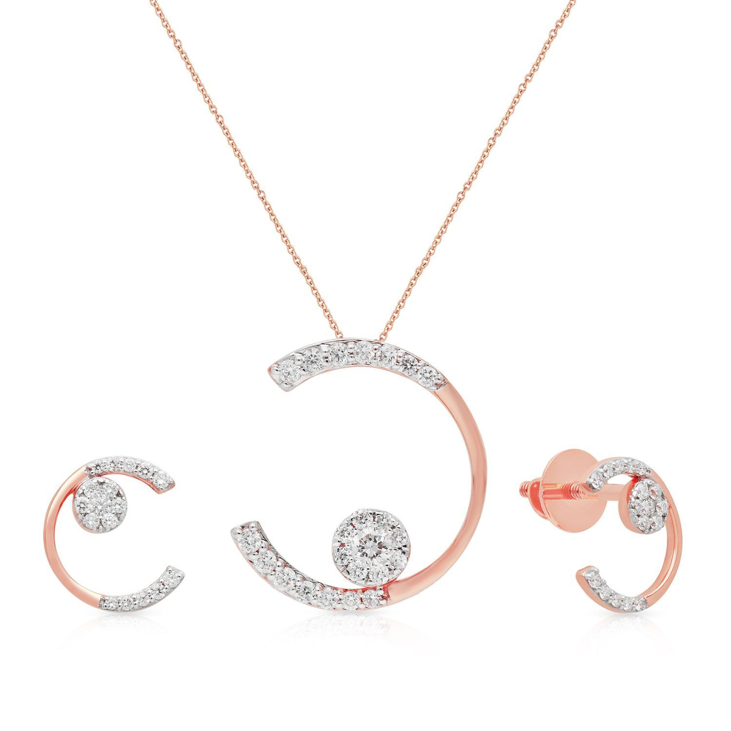 Mine Diamond Pendant Set PSPDZOL10018