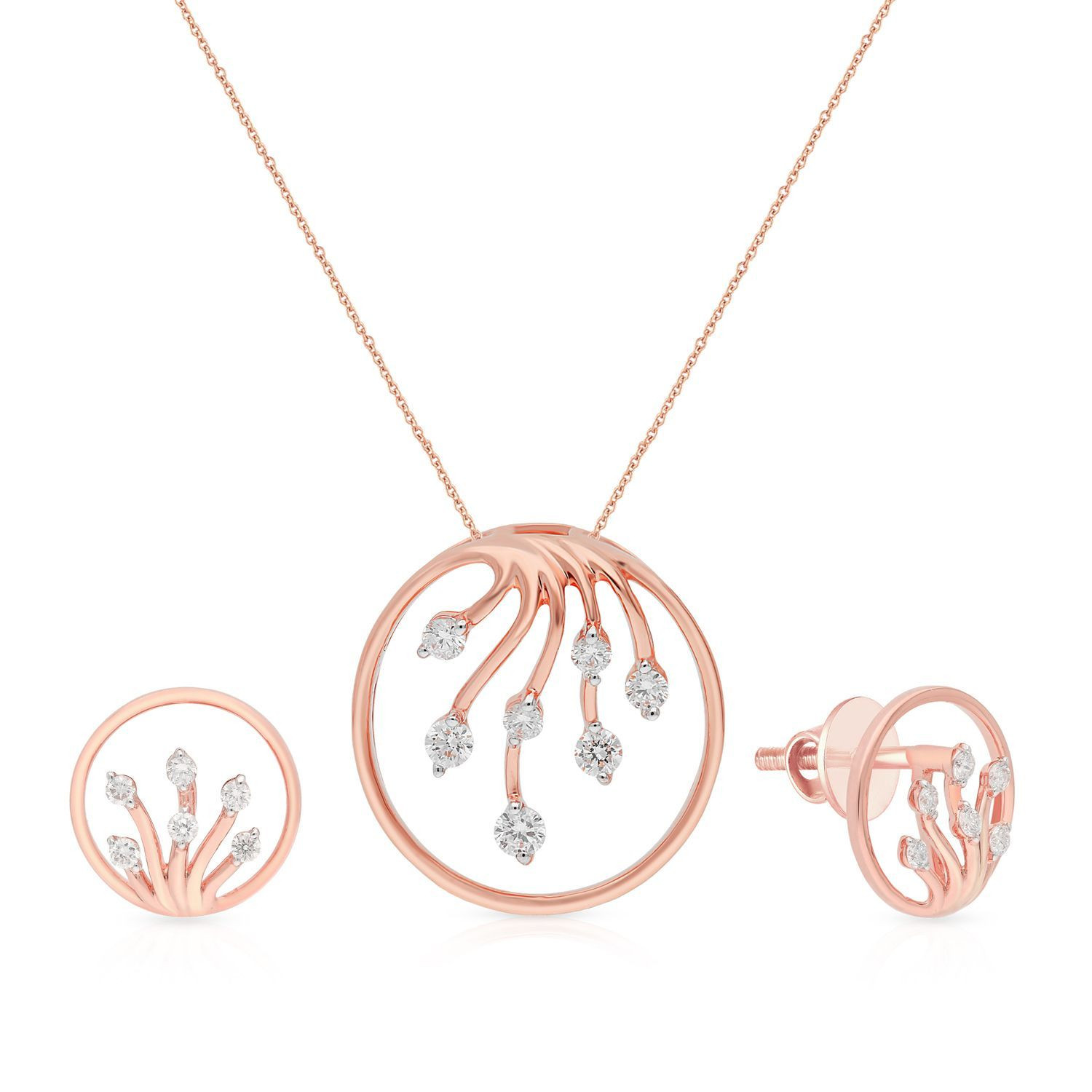Mine Diamond Pendant Set PSPDZOL10019