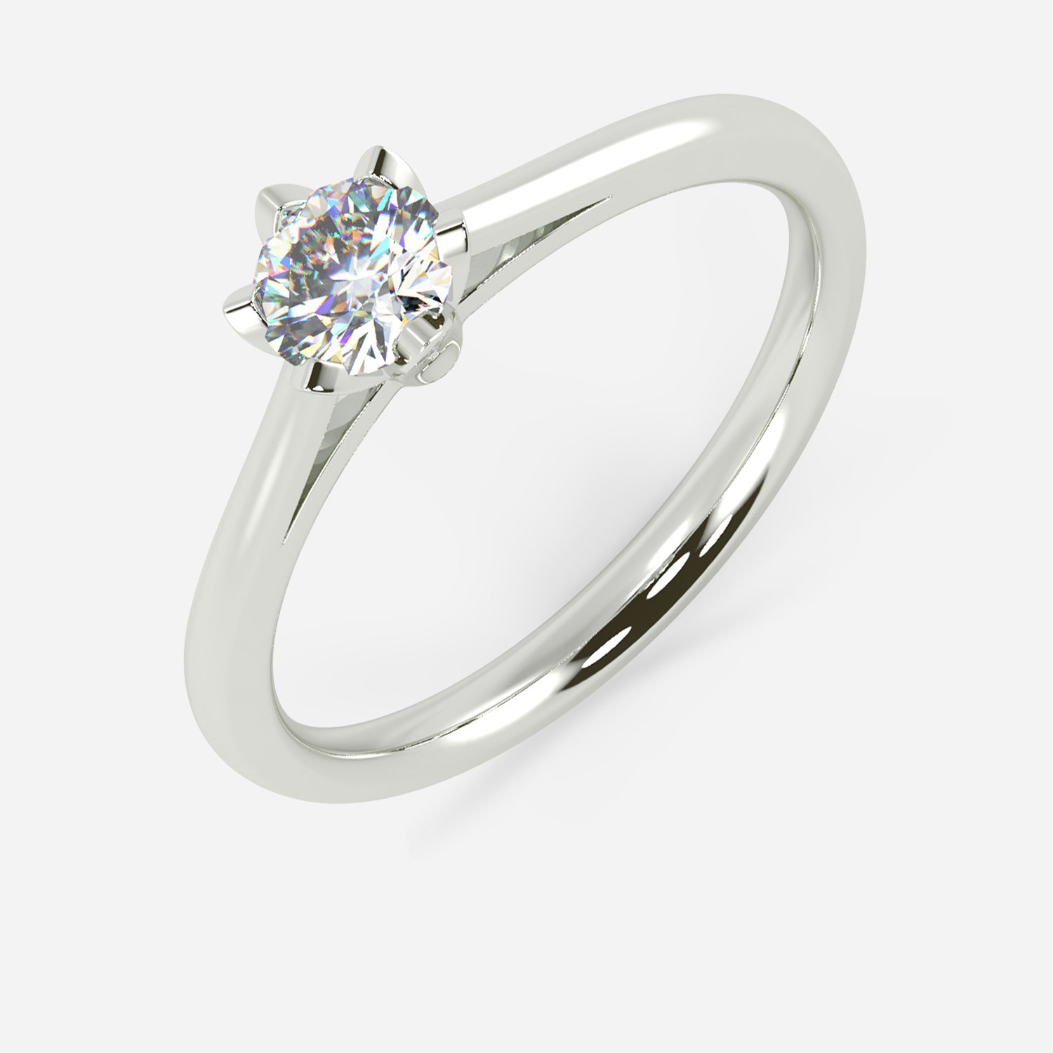Mine Solitaire White Gold Ring Mount R-551162AW