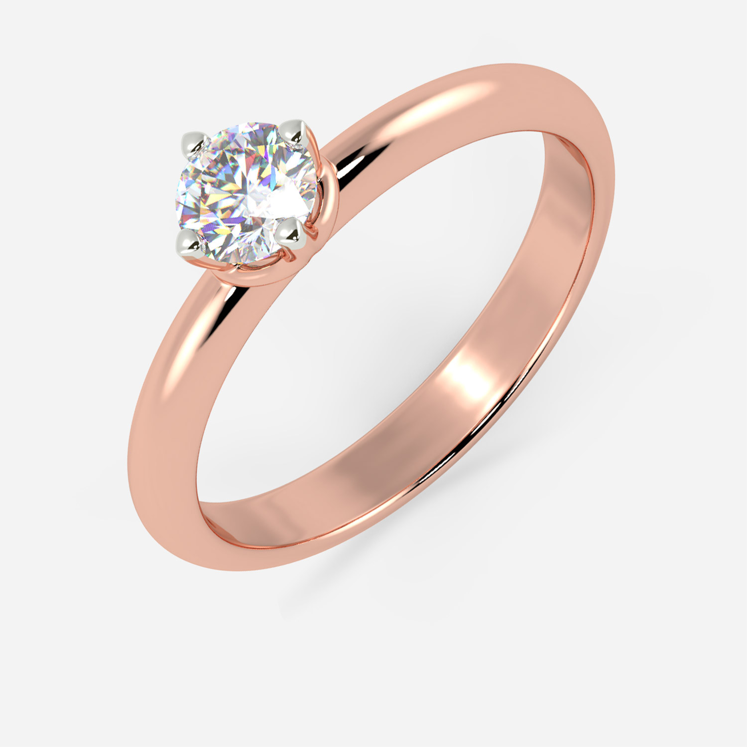 Mine Solitaire Rose Gold Ring Mount R-551164BR