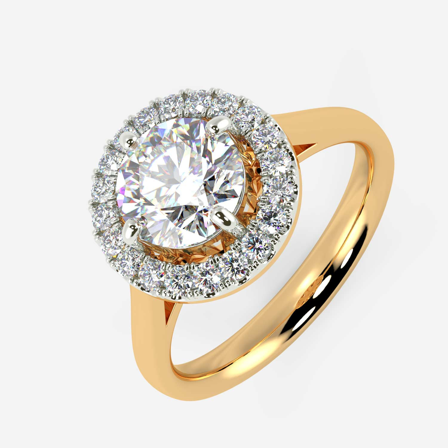 Mine Solitaire Yellow Gold Ring Mount R-551165Y