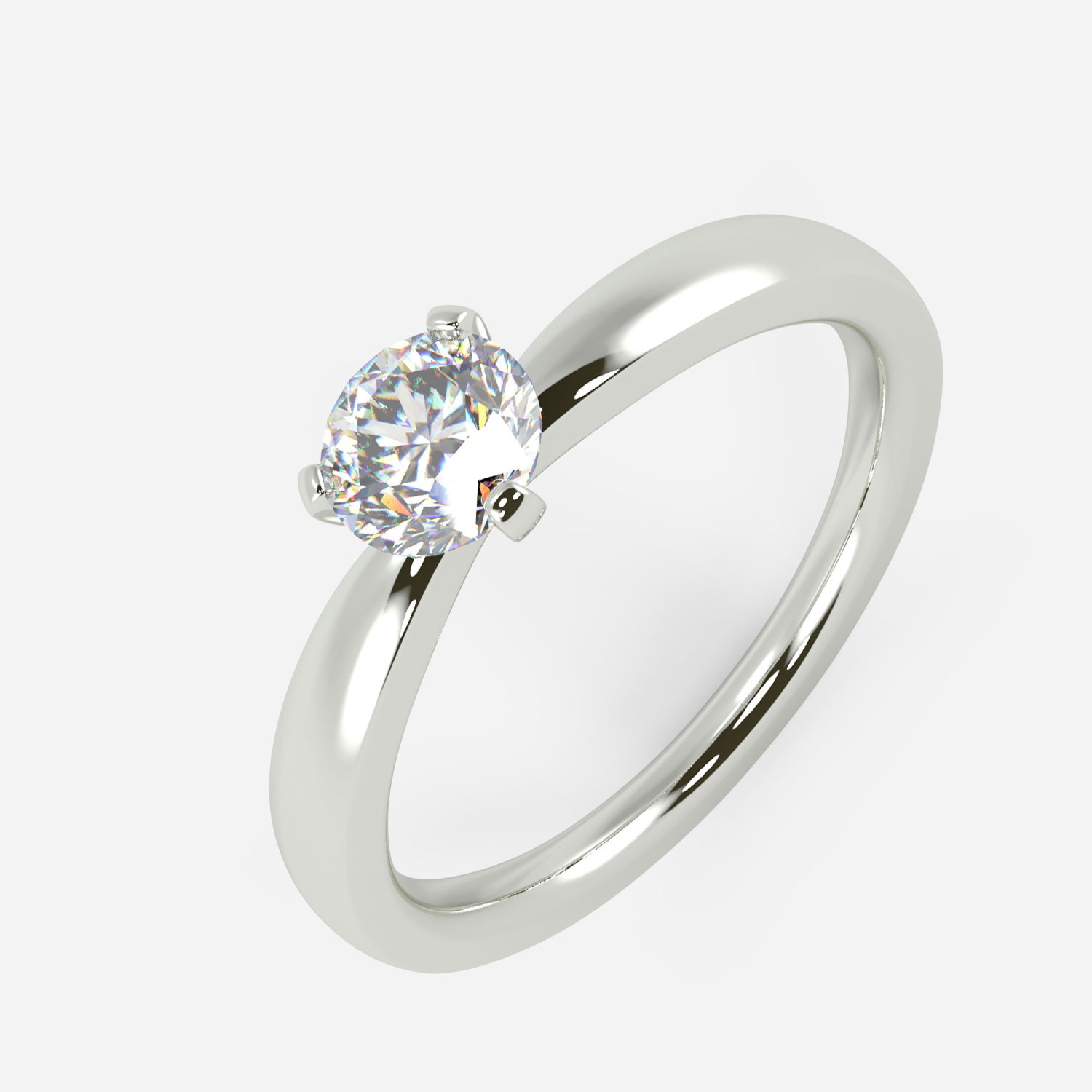 Mine Solitaire White Gold Ring Mount R-551168W