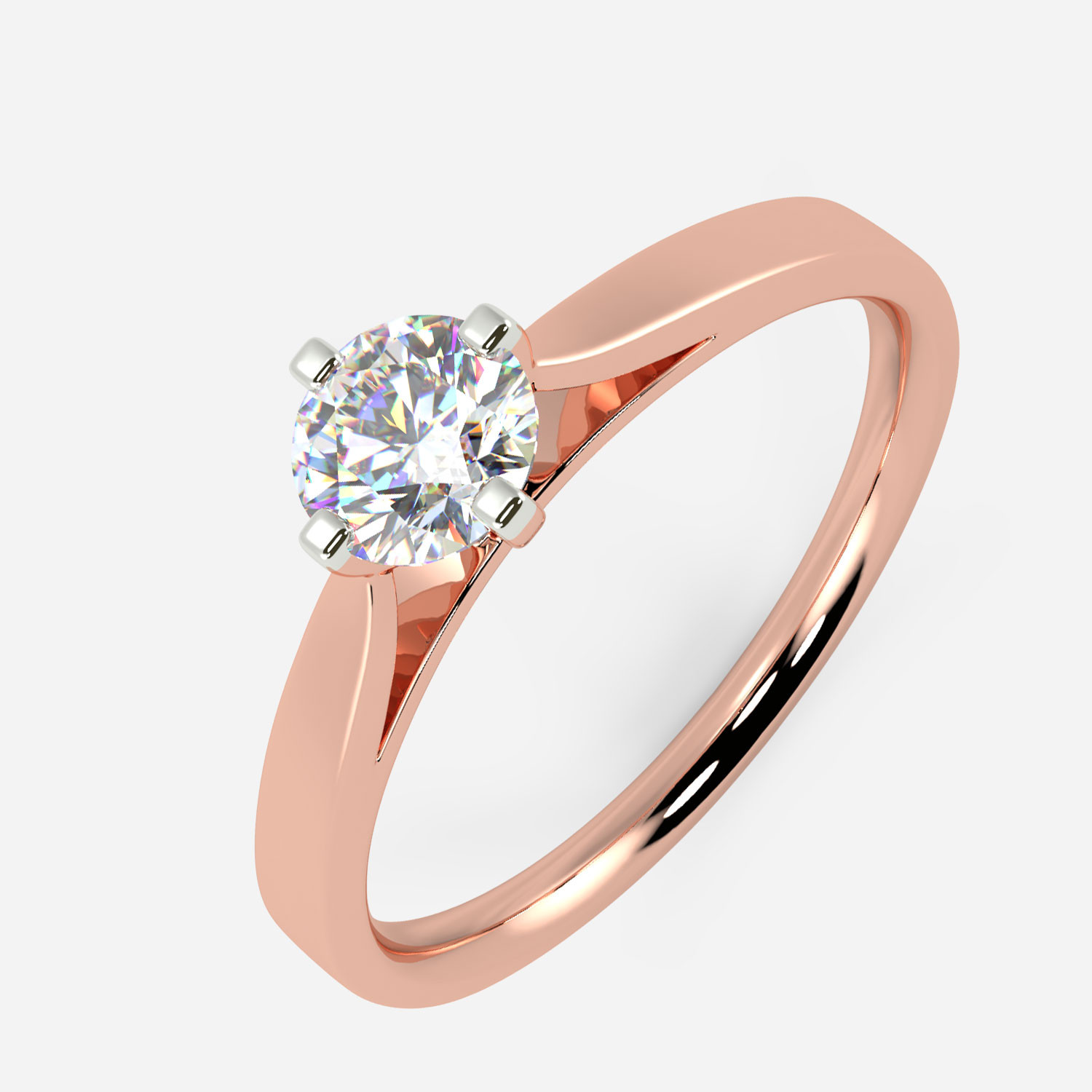 Mine Solitaire Rose Gold Ring Mount R-551169R