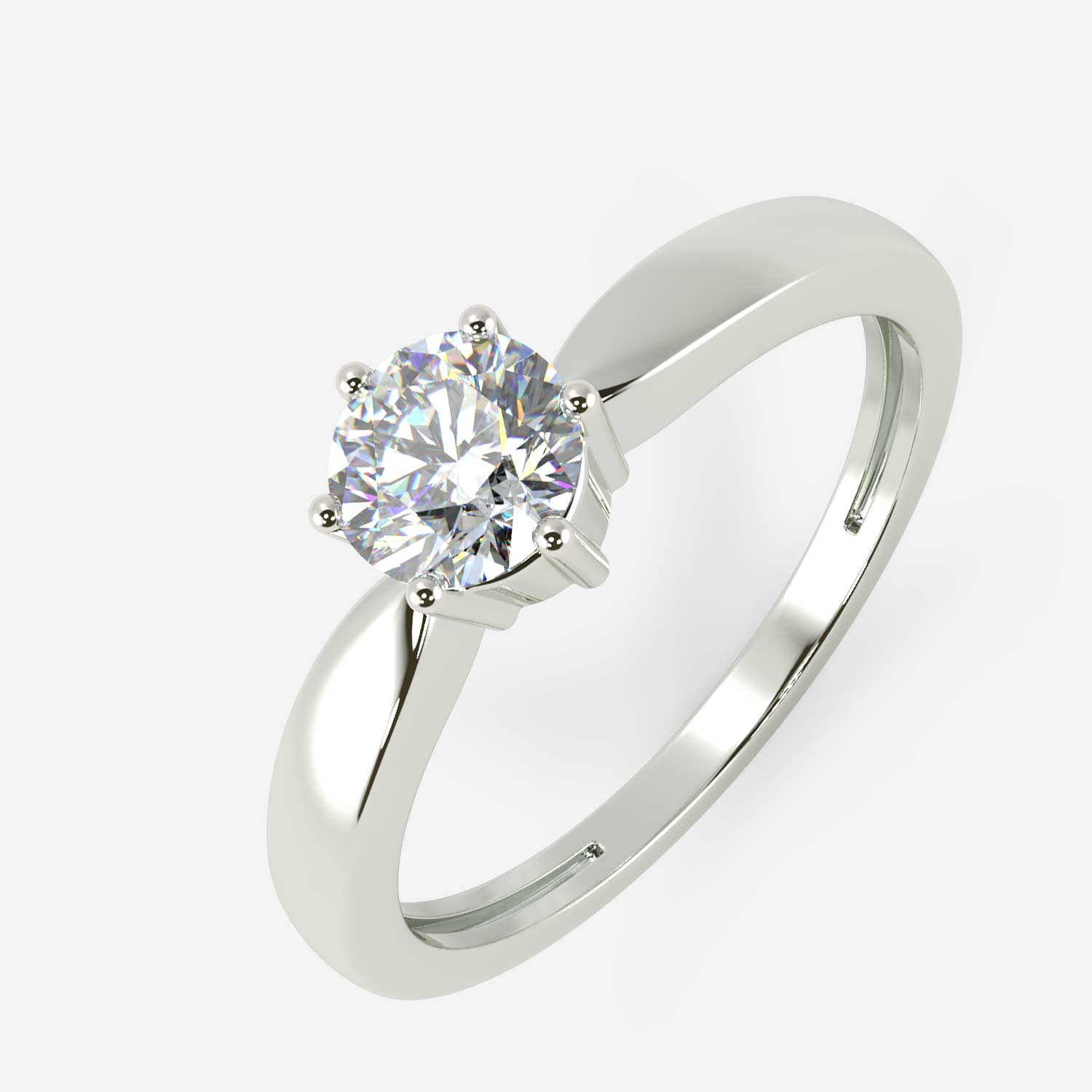 Mine Solitaire White Gold Ring Mount R57902W