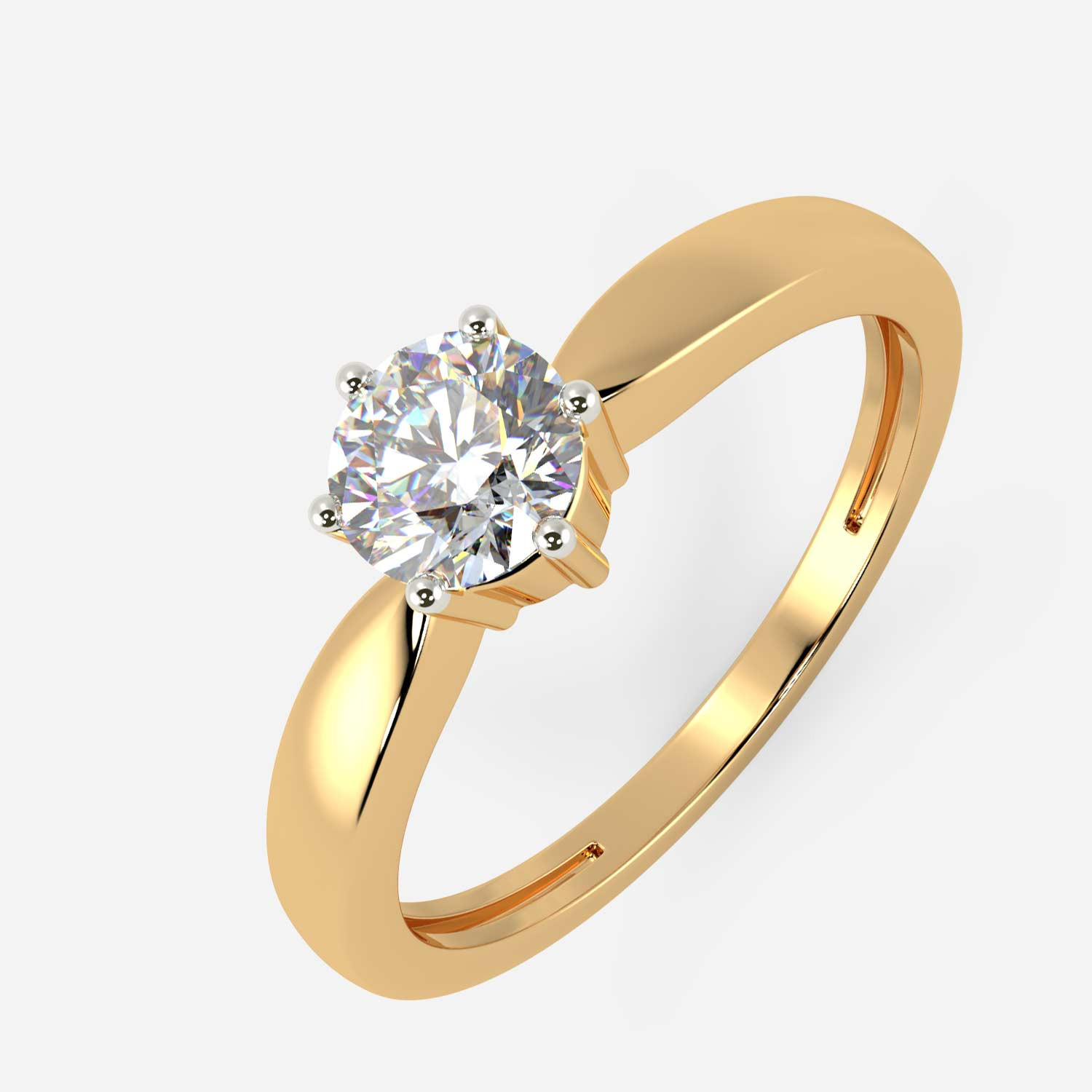 Mine Solitaire Yellow Gold Ring Mount R57902Y