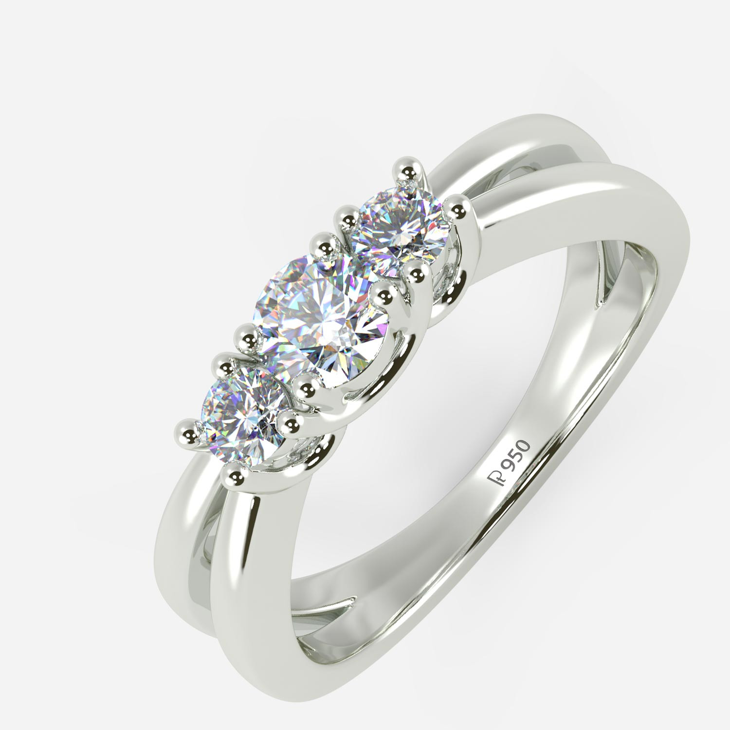 Mine Solitaire Platinum Ring Mount R651339P