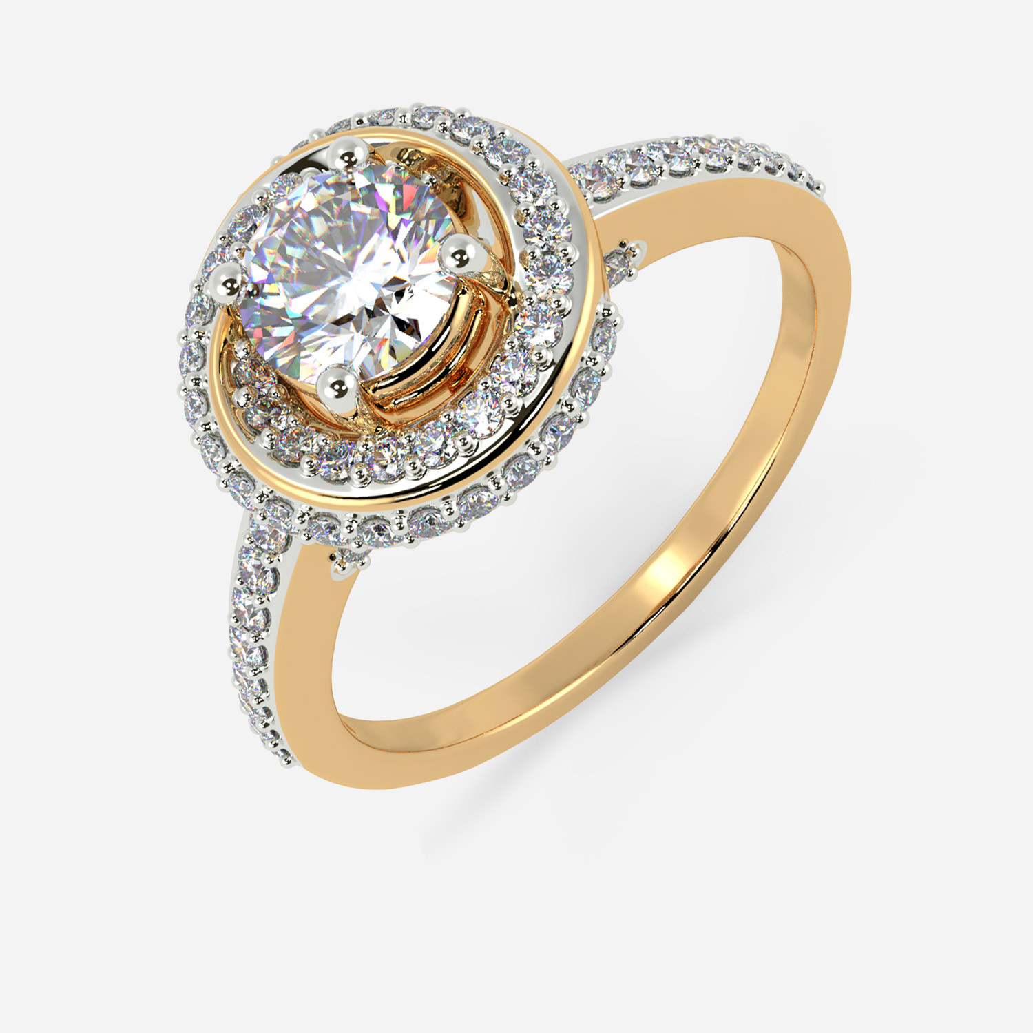 Mine Solitaire Yellow Gold Ring Mount R76372Y