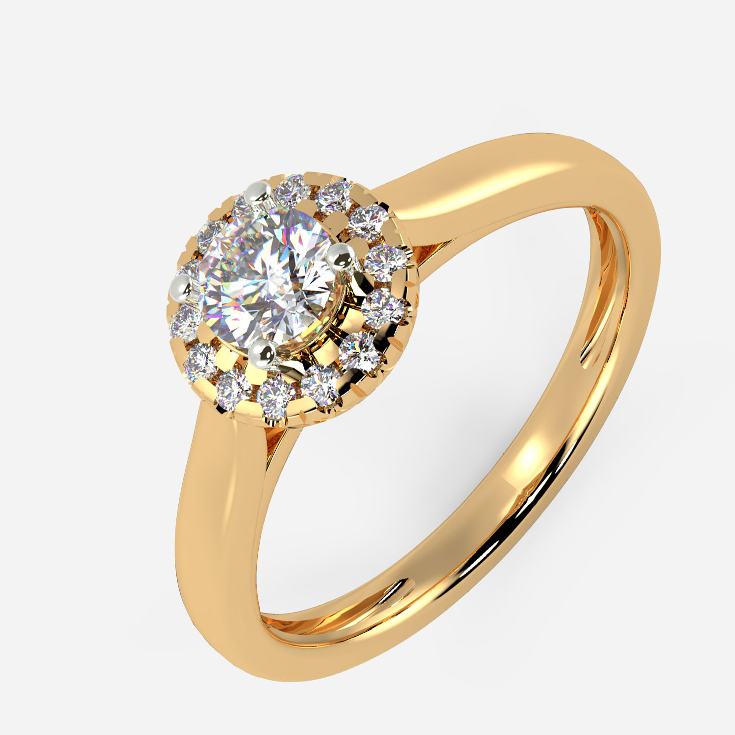 Mine Solitaire Yellow Gold Ring Mount RG42899Y