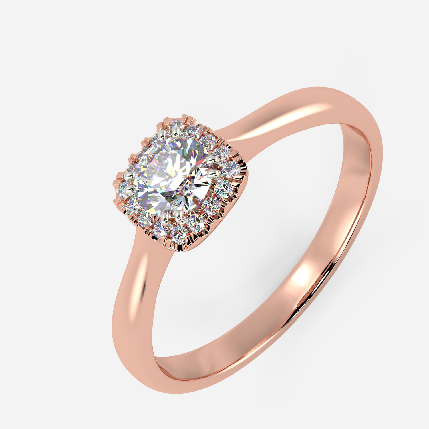 Mine Solitaire Rose Gold Ring Mount RG42934R