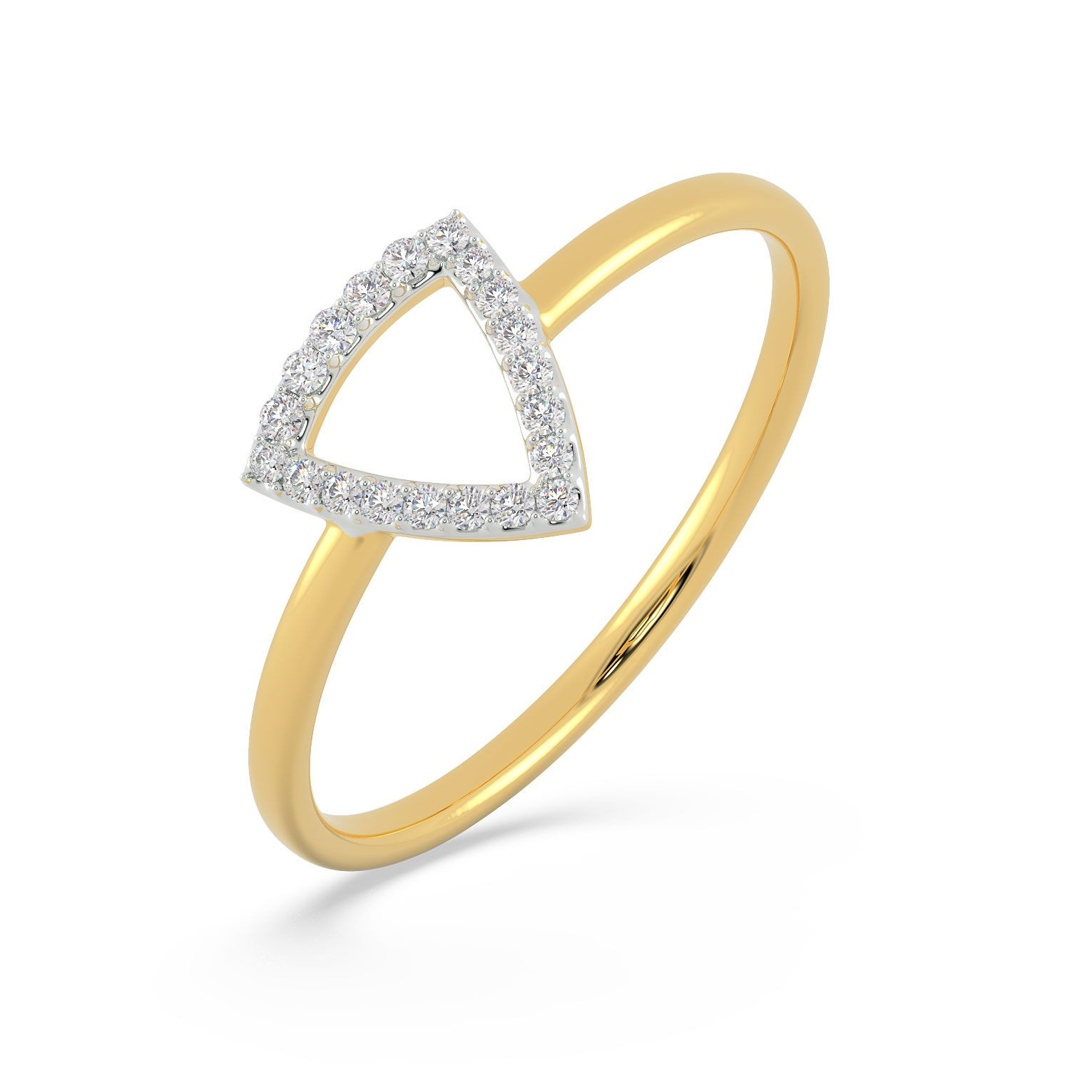 Mine Diamond Studded Casual Gold Ring RG42997