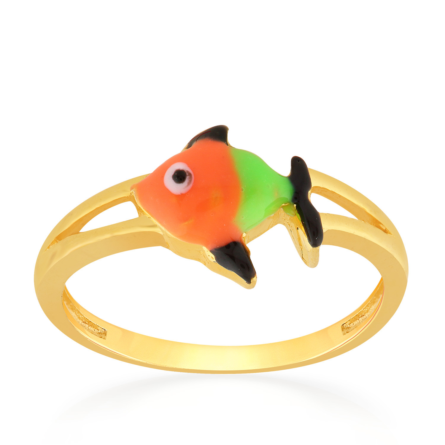 Starlet 22 KT Gold Studded Ring For Kids RGKDNOSG022