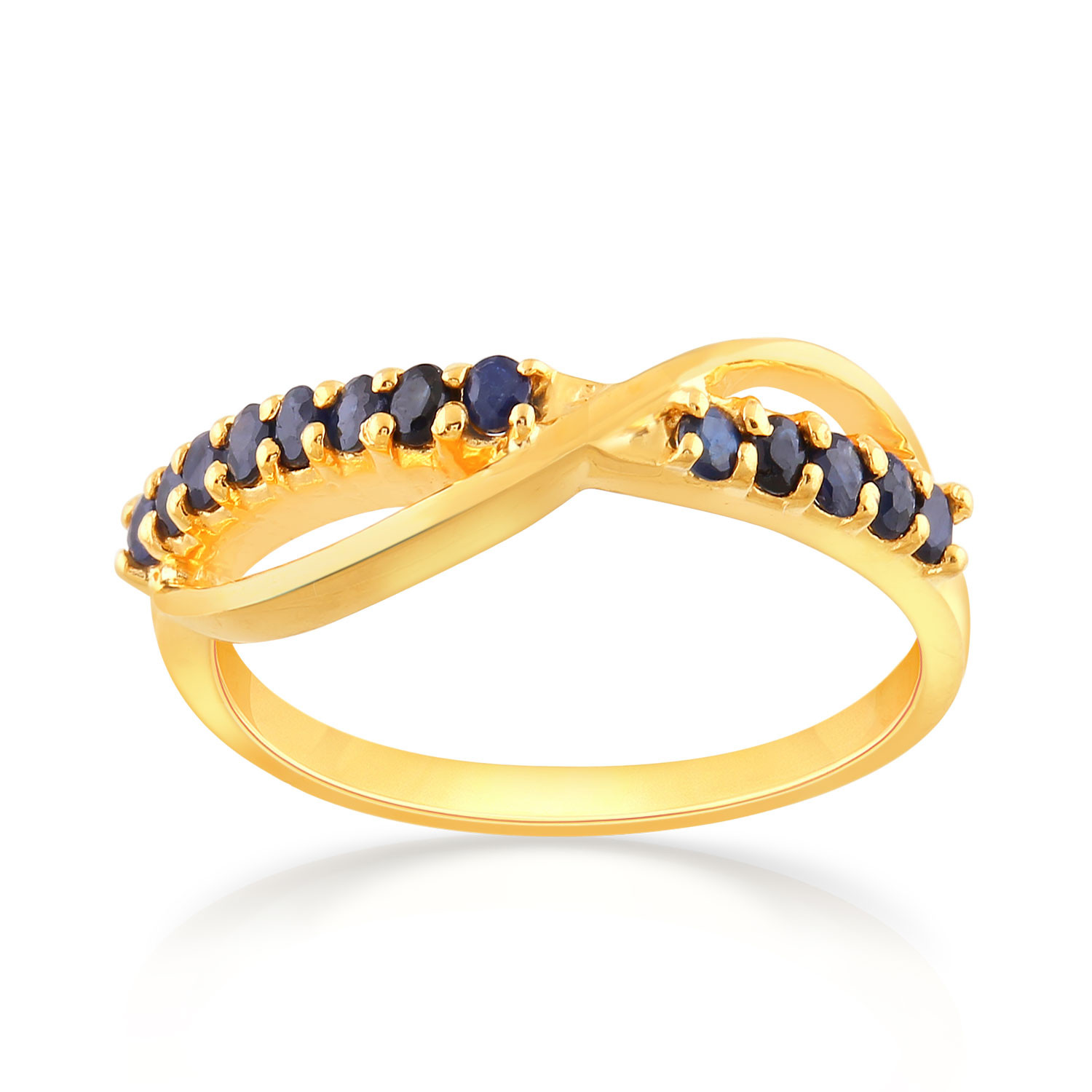Precia Gemstone Studded Casual Gold Ring RGSNGGM109