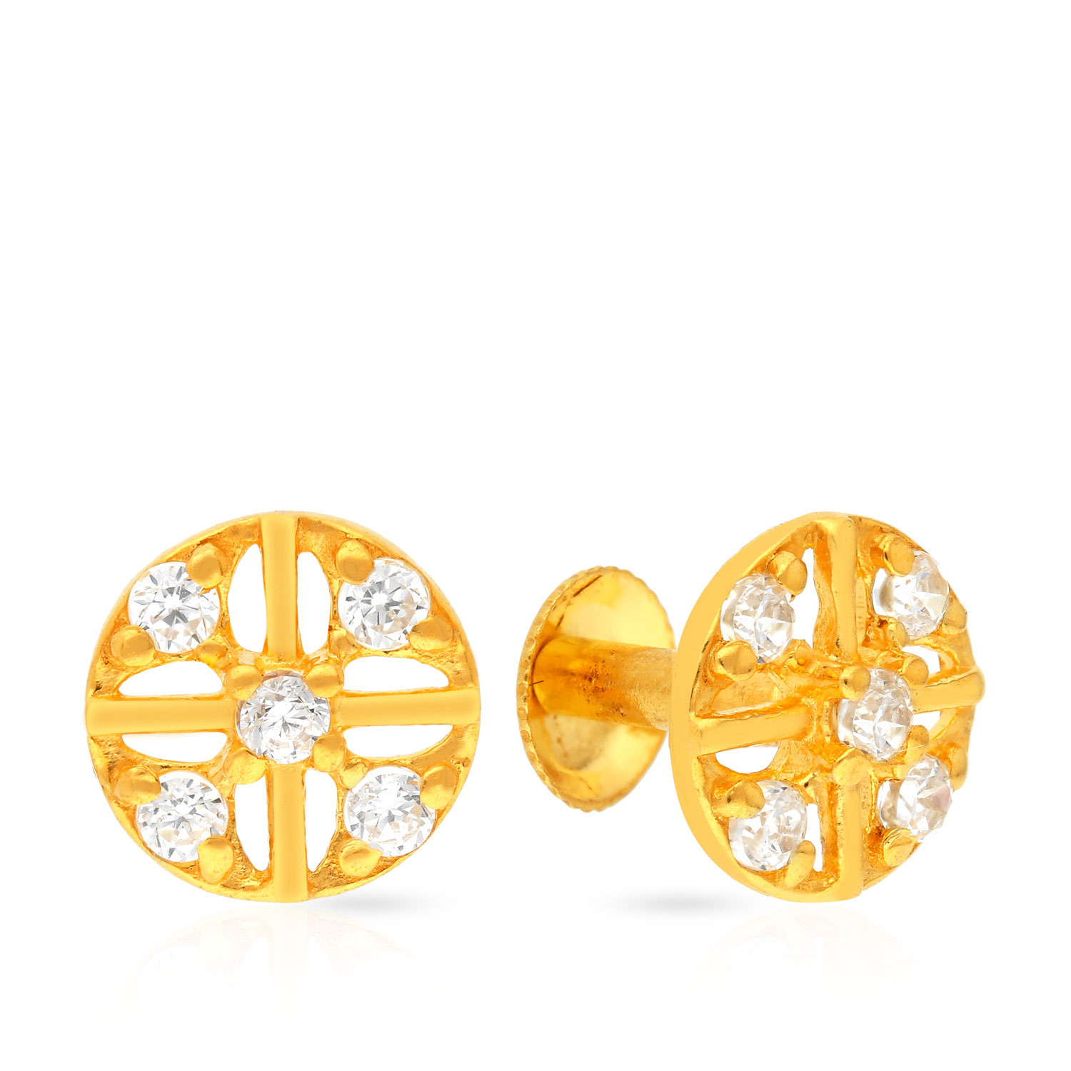 Starlet Gold Studs Earring SKG333
