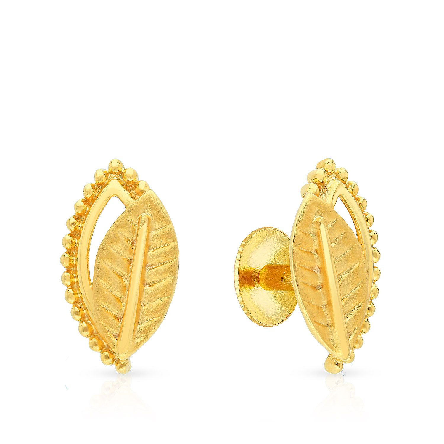 Malabar 22 KT Gold Studded Earring STGEDZRURGU572
