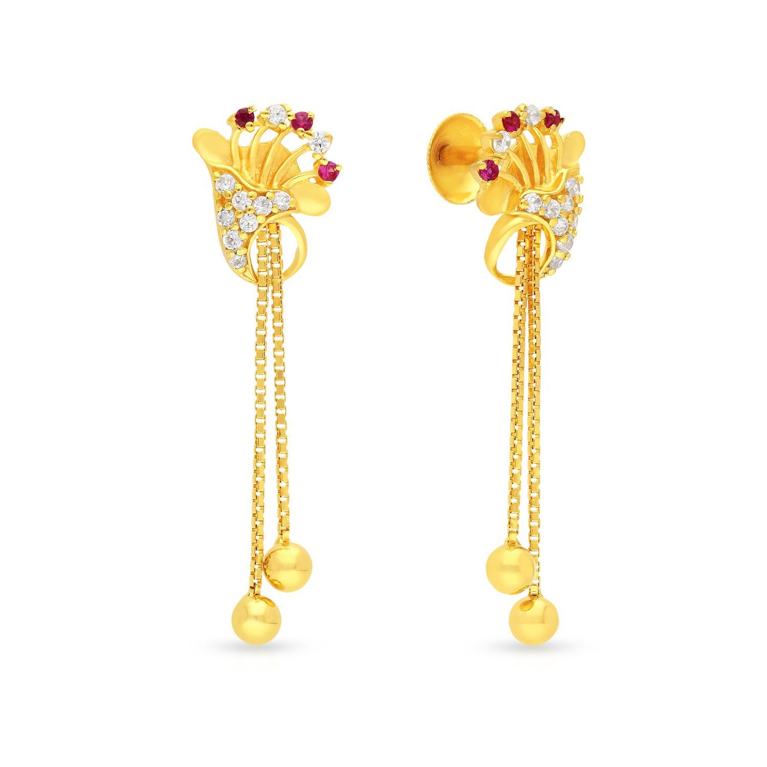 Malabar Gold Drops Earring STGEDZRURGZ347