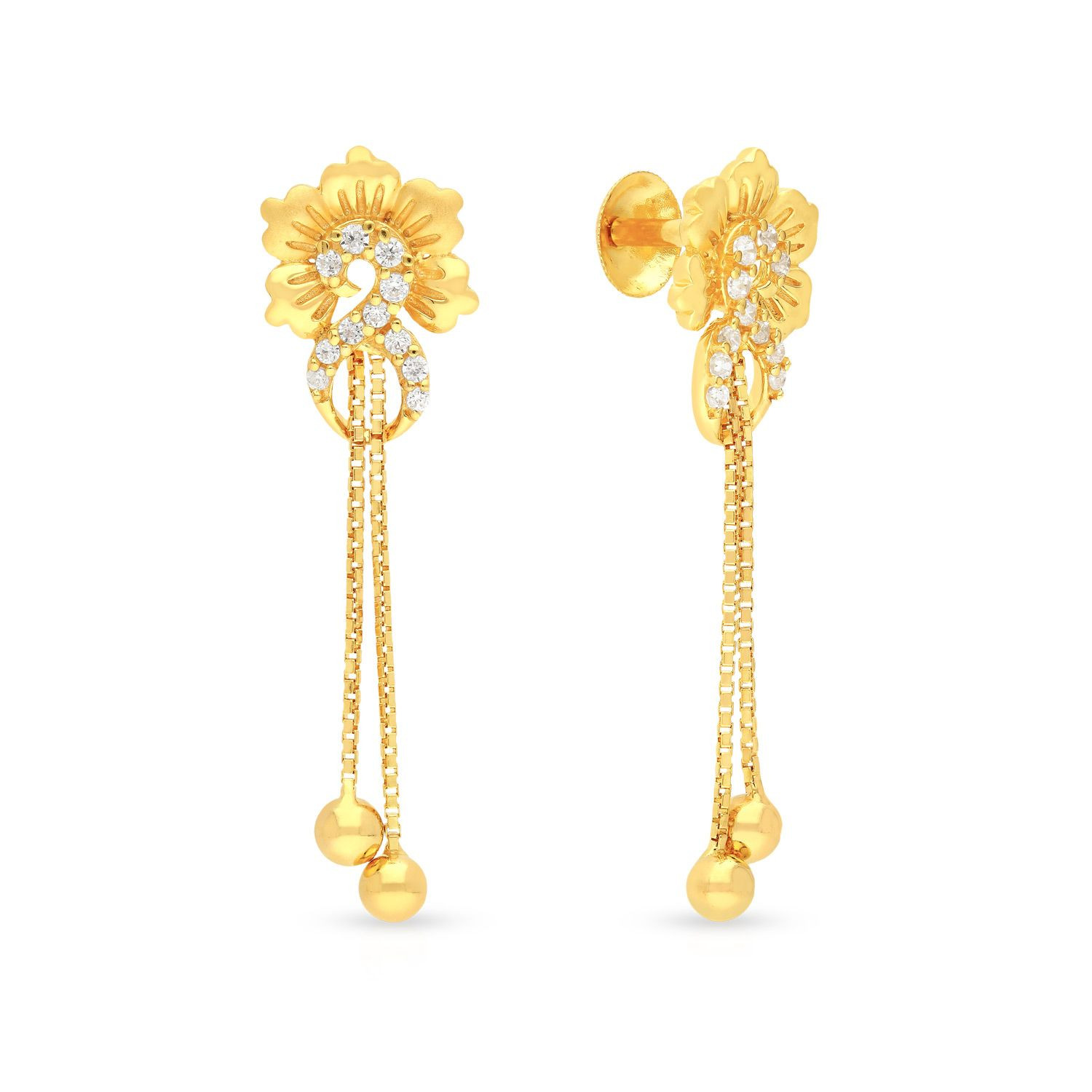 Malabar Gold Drops Earring STGEDZRURGZ357