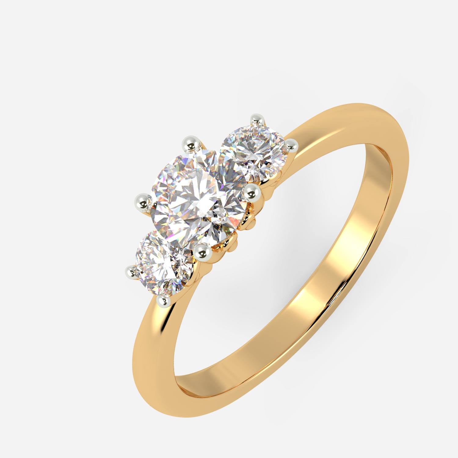 Mine Solitaire Yellow Gold Ring Mount UIRG20966AY