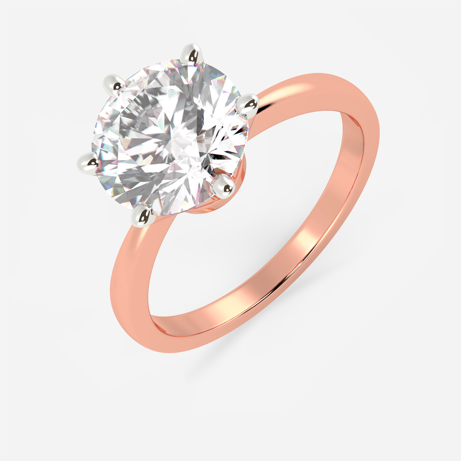 Mine Solitaire Rose Gold Ring Mount UIRG21653TR