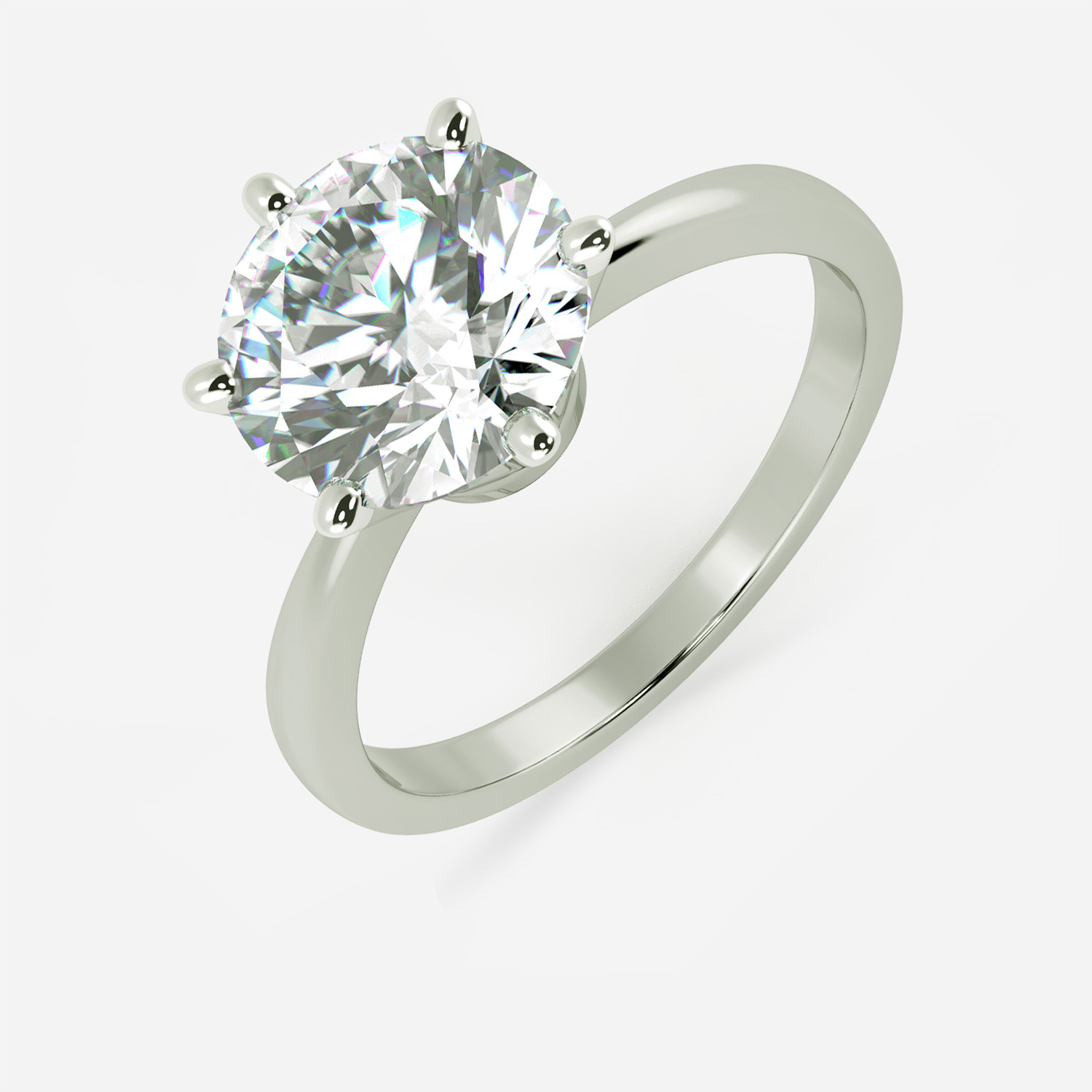 Mine Solitaire White Gold Ring Mount UIRG21653TW